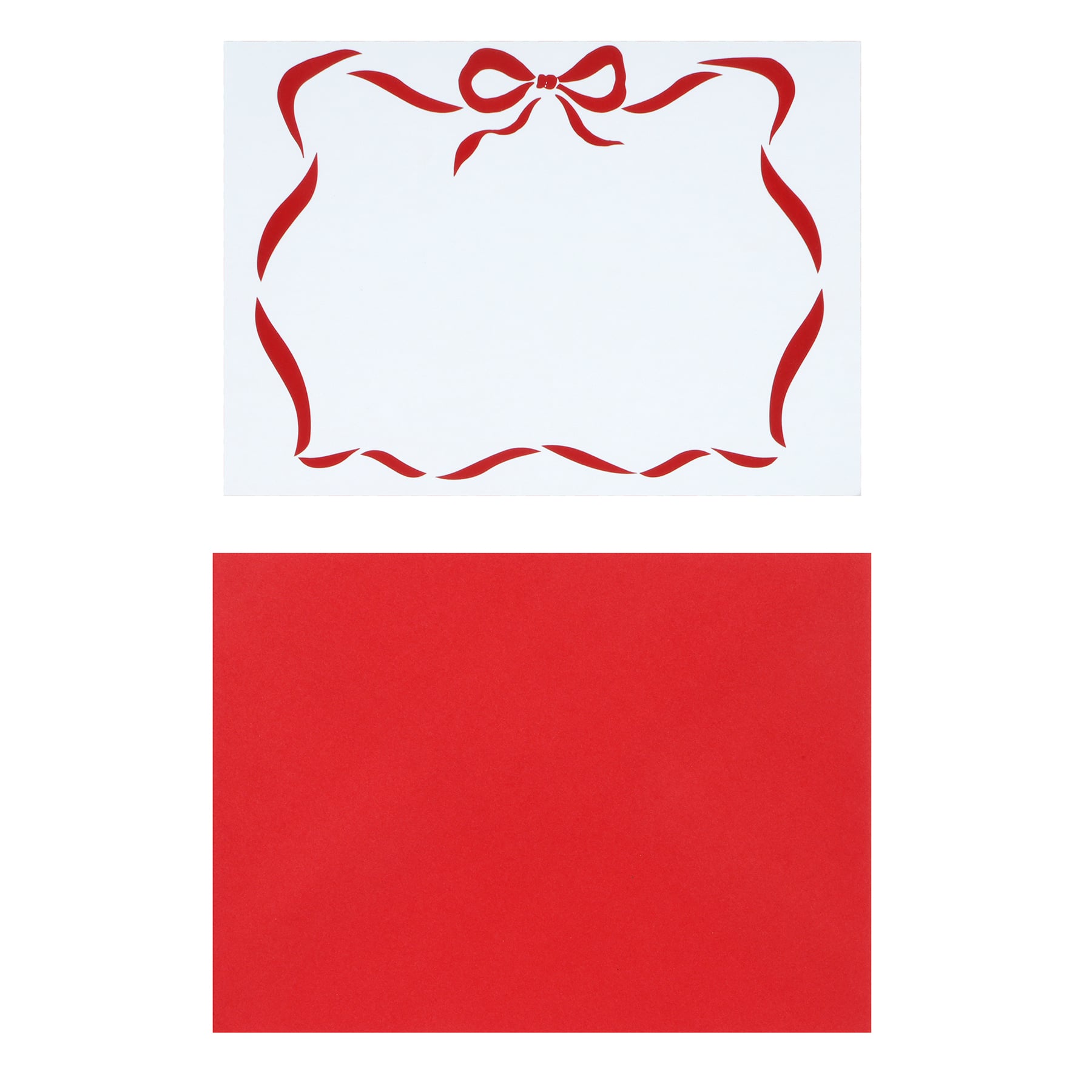 Red Bow Card &#x26; Envelope Set by Recollections&#x2122;