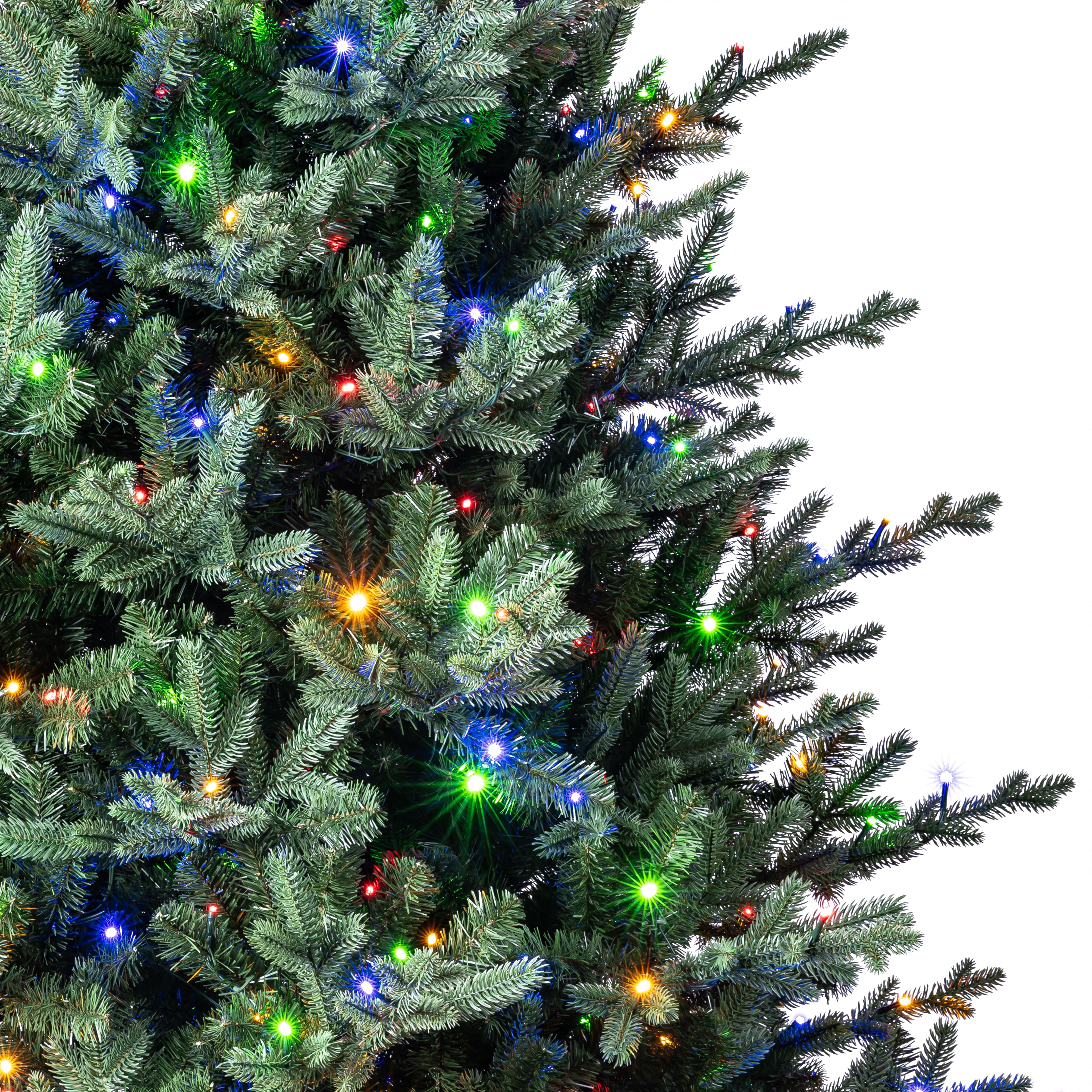 7.5ft. Pre-Lit Collins Fir Artificial Christmas Tree, Color Changing Mini LED Lights by Ashland&#xAE;