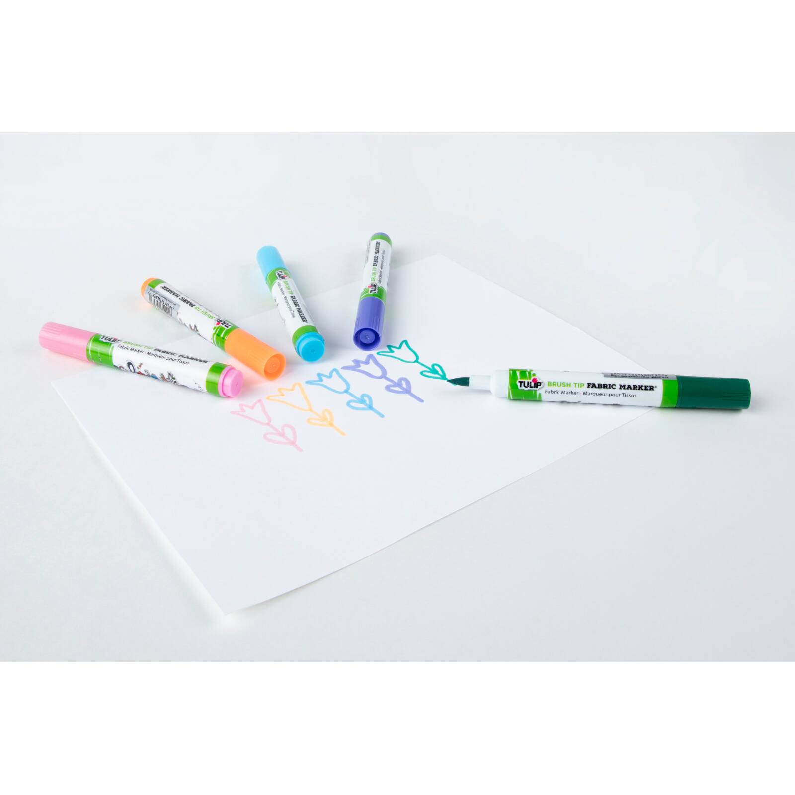 12 Pack: Tulip® Brush Tip Fabric Marker®