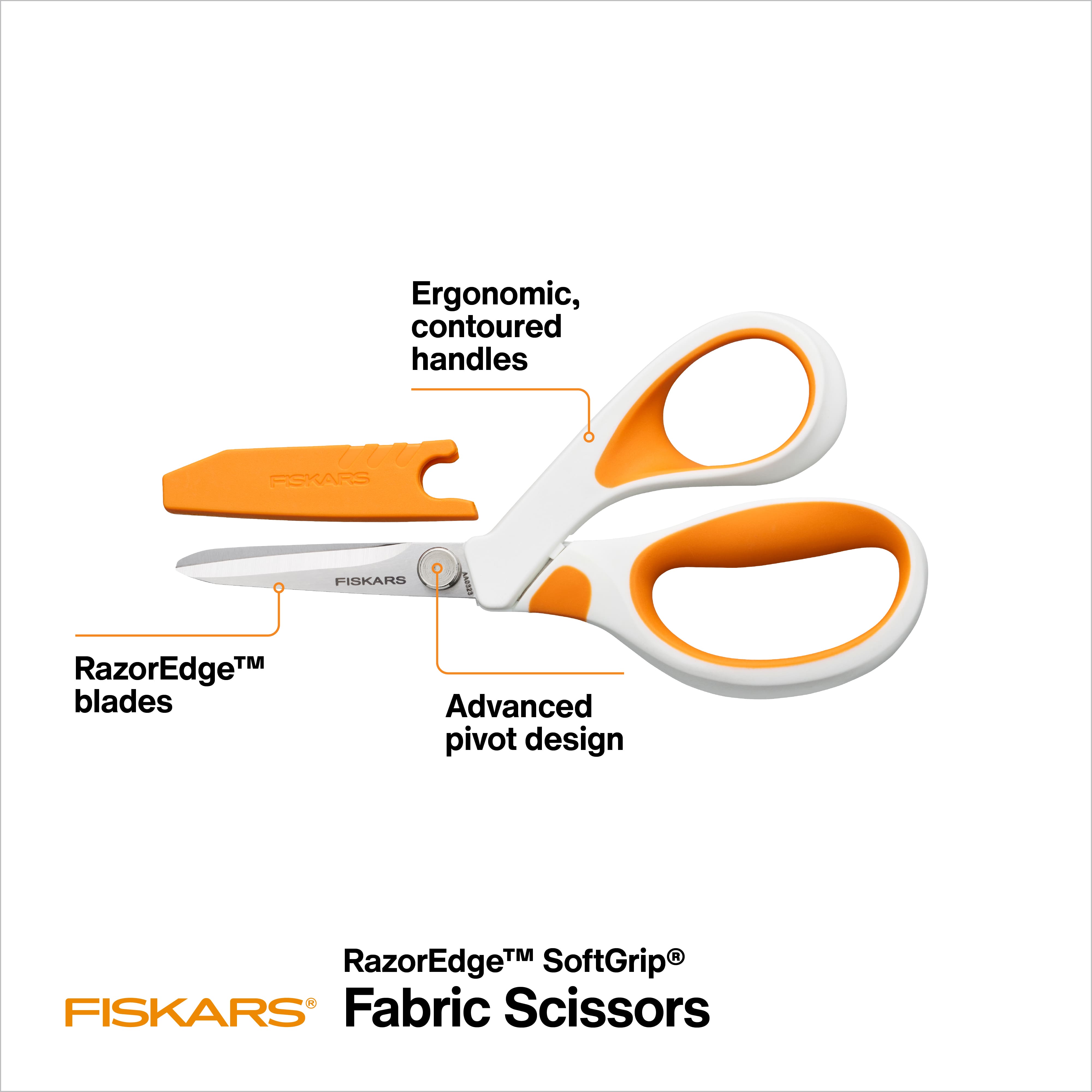 Fiskars&#xAE; RazorEdge&#x2122; Softgrip&#xAE; 5&#x22; Fabric Scissors