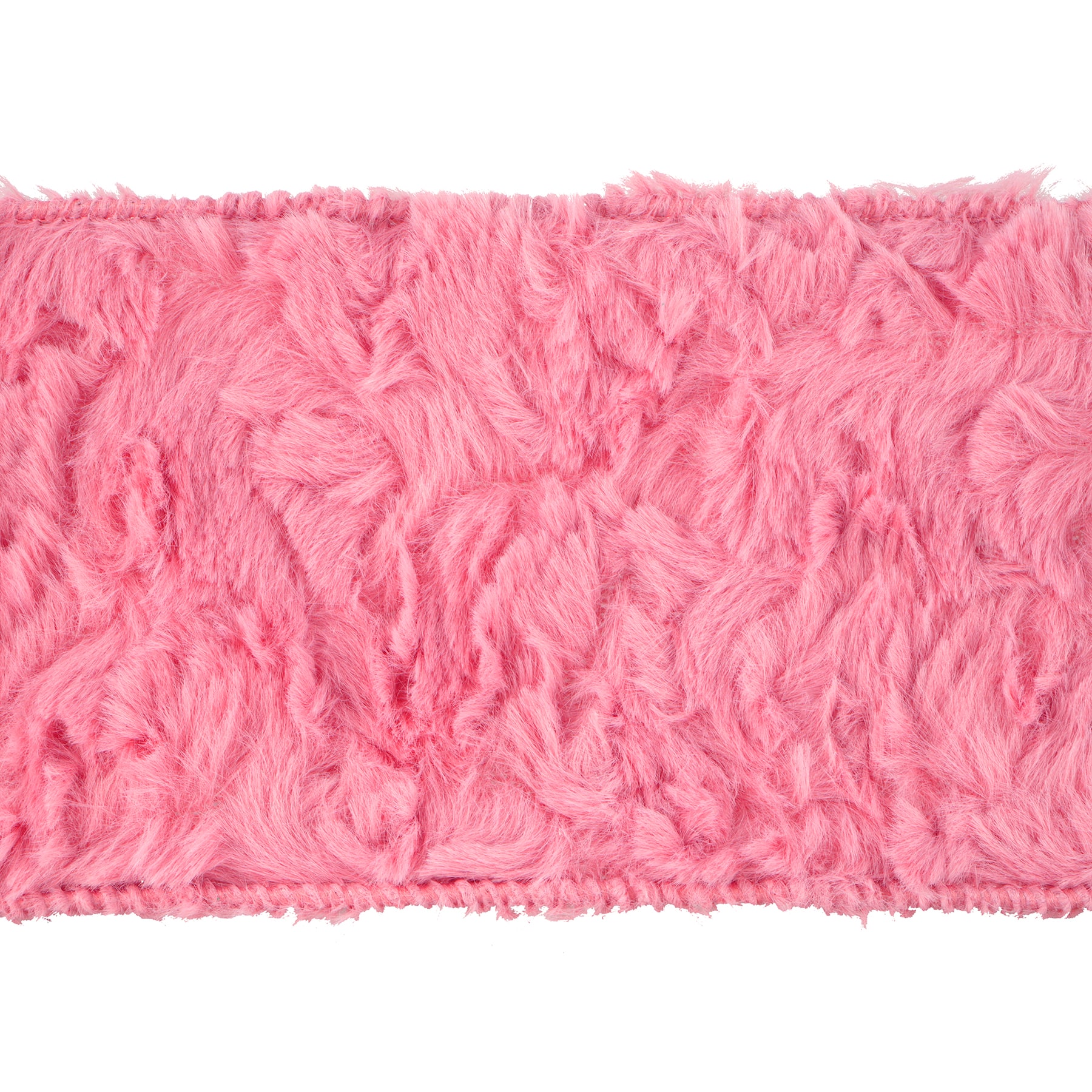 3.5&#x22; x 15ft. Pink Wired Faux Fur Ribbon by Celebrate It&#xAE;