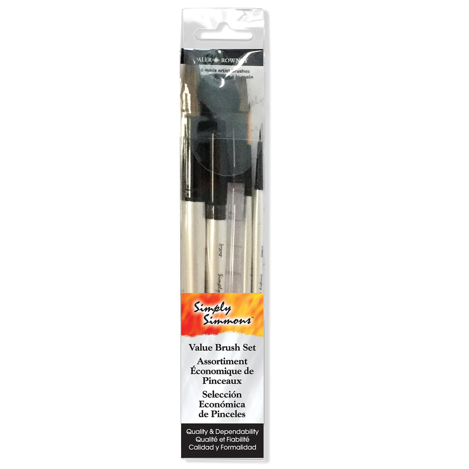 Simply Simmons Watercolor Natural &#x26; Synthetic 5 Piece Brush Set