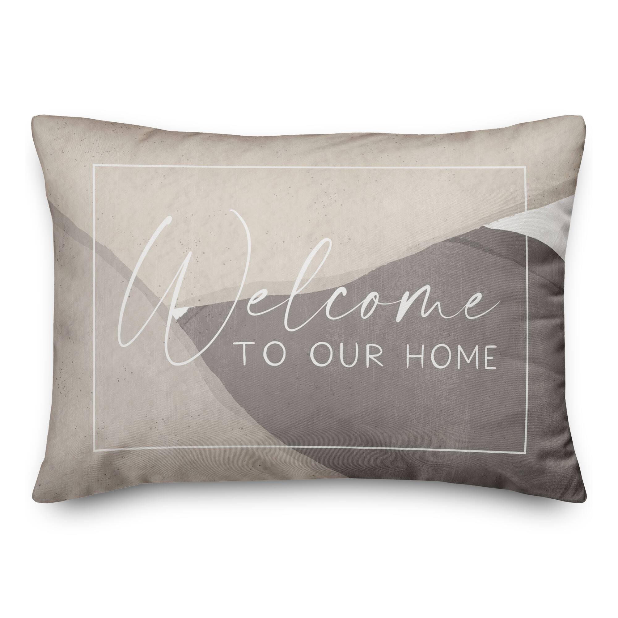 Welcome To Our Home 14" x 20" Throw Pillow