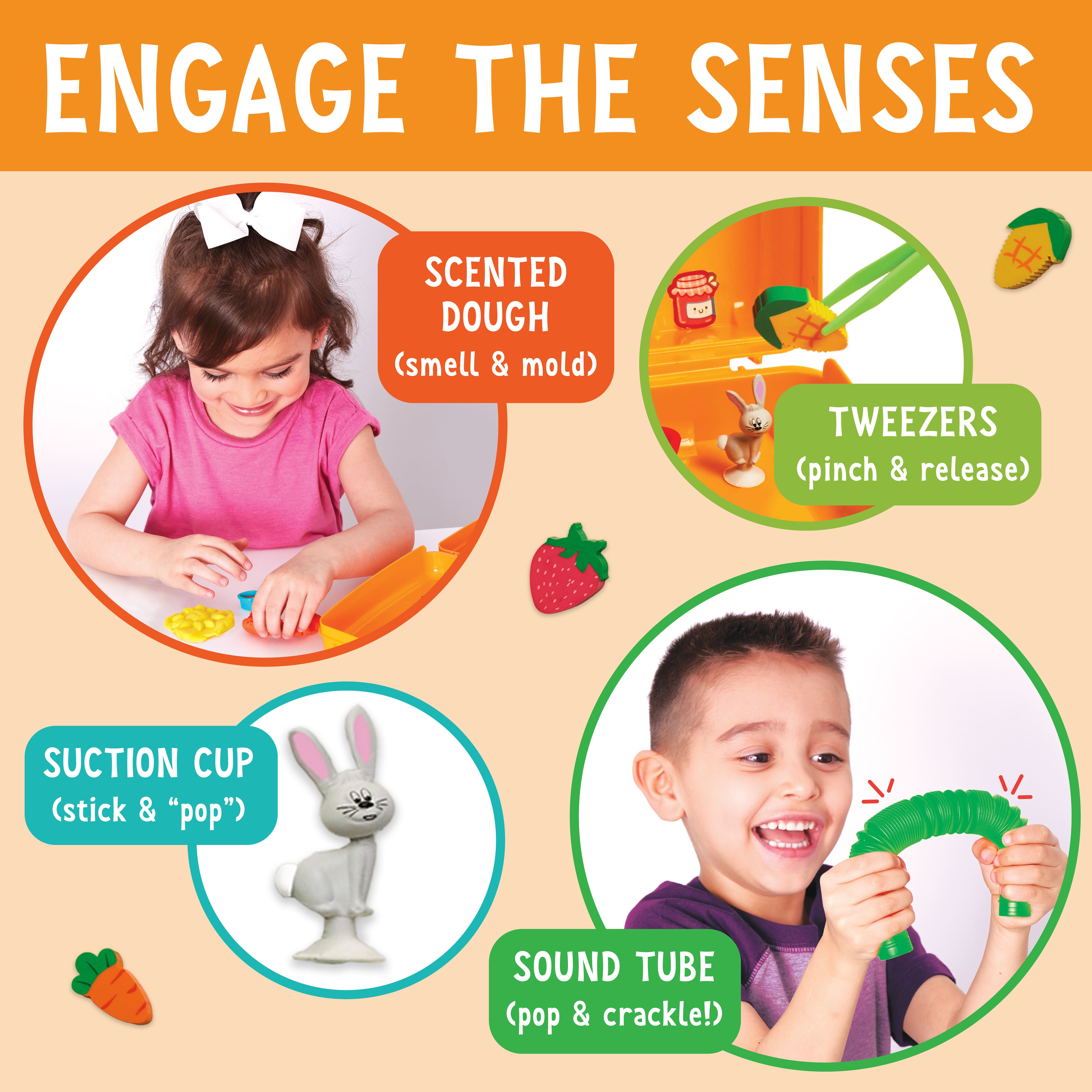 6 Pack: Creativity for Kids&#xAE; Sensory on the Go Farmer&#x27;s Market Play Kit