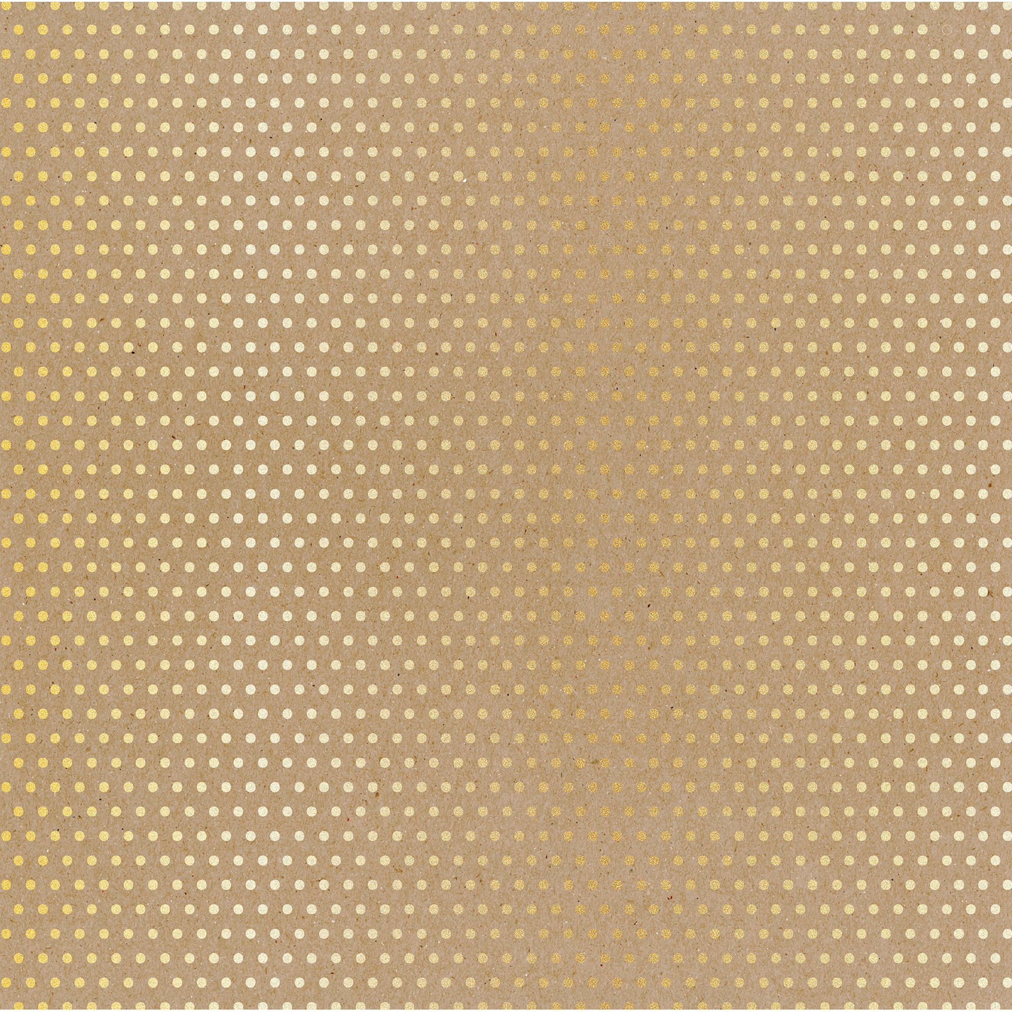 Gold &#x26; Kraft Dotted Paper by Recollections&#xAE;, 12&#x22; x 12&#x22;