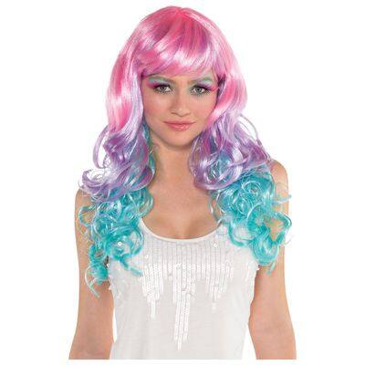 Women S Pastel Rainbow Wig Michaels