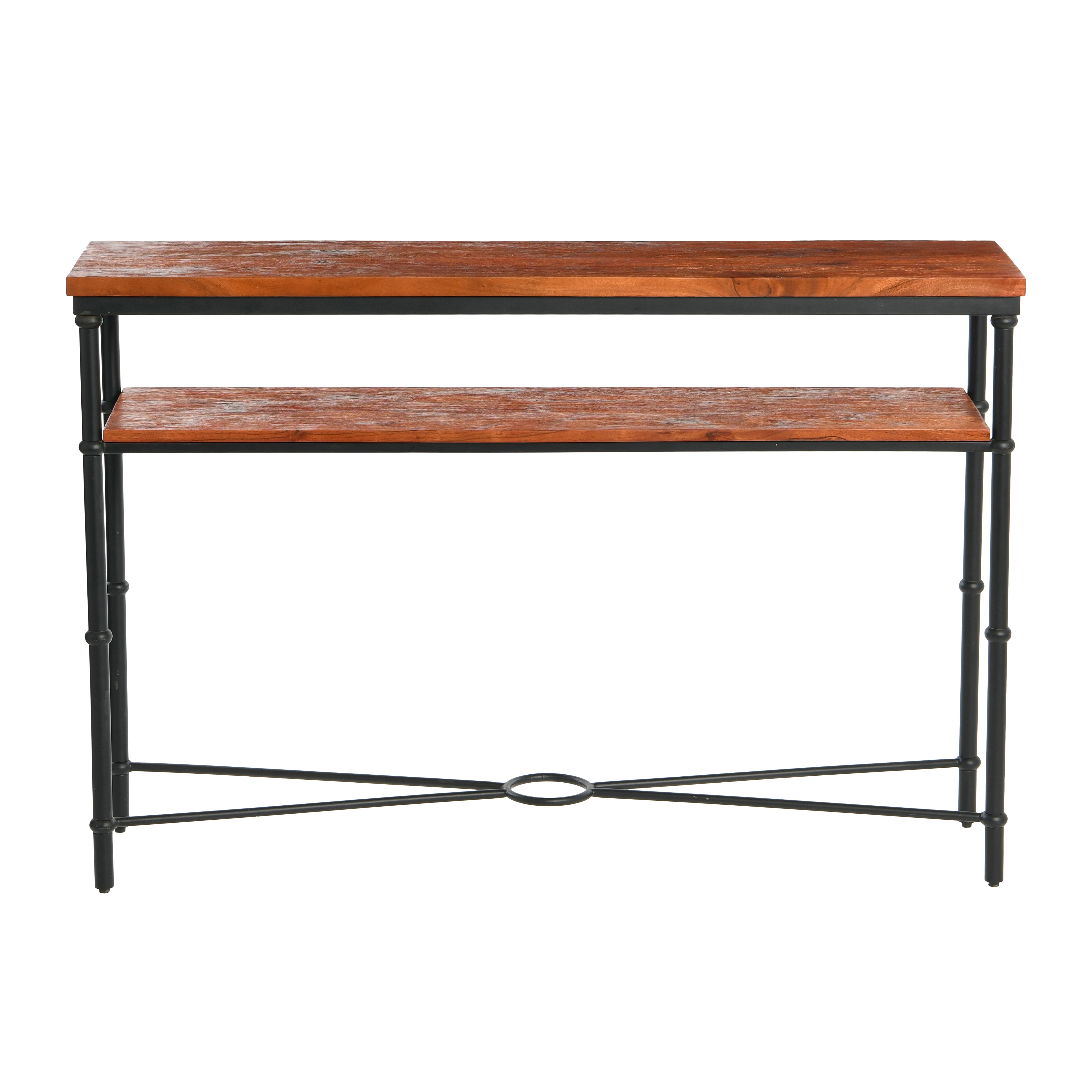 Hello Honey® 48" Saratoga Rustic Wood & Metal Console Table