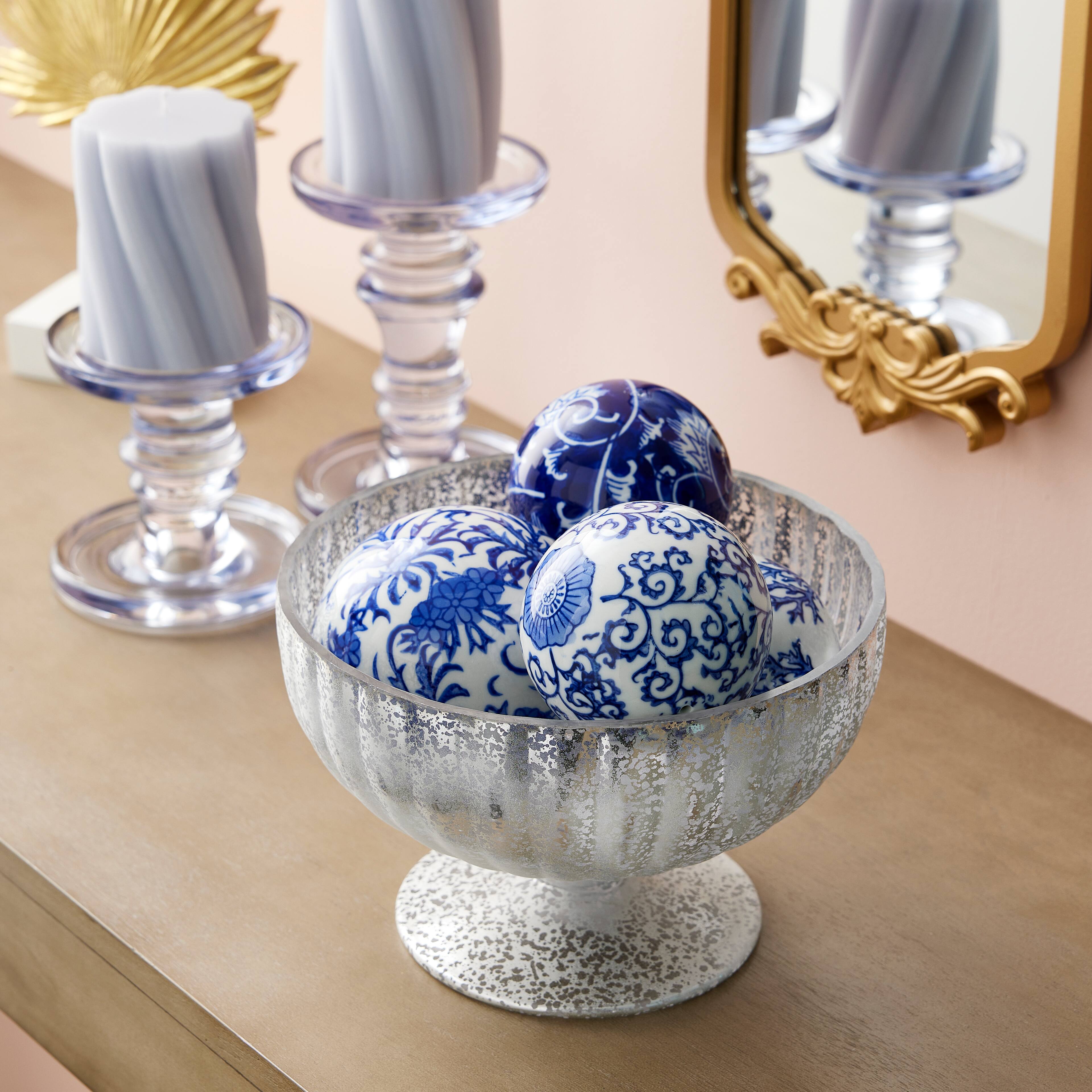 Assorted 4&#x22; Large Ceramic Ball Tabletop D&#xE9;cor by Ashland&#xAE;, 1pc.