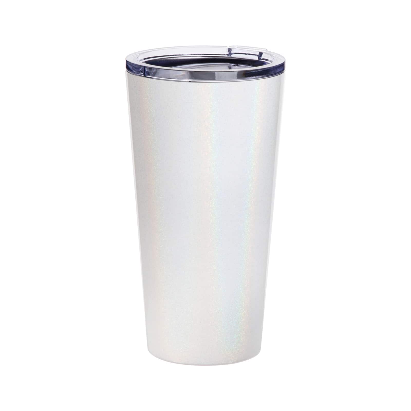 Craft Express White Glitter Sublimation Tumblers, 4ct.