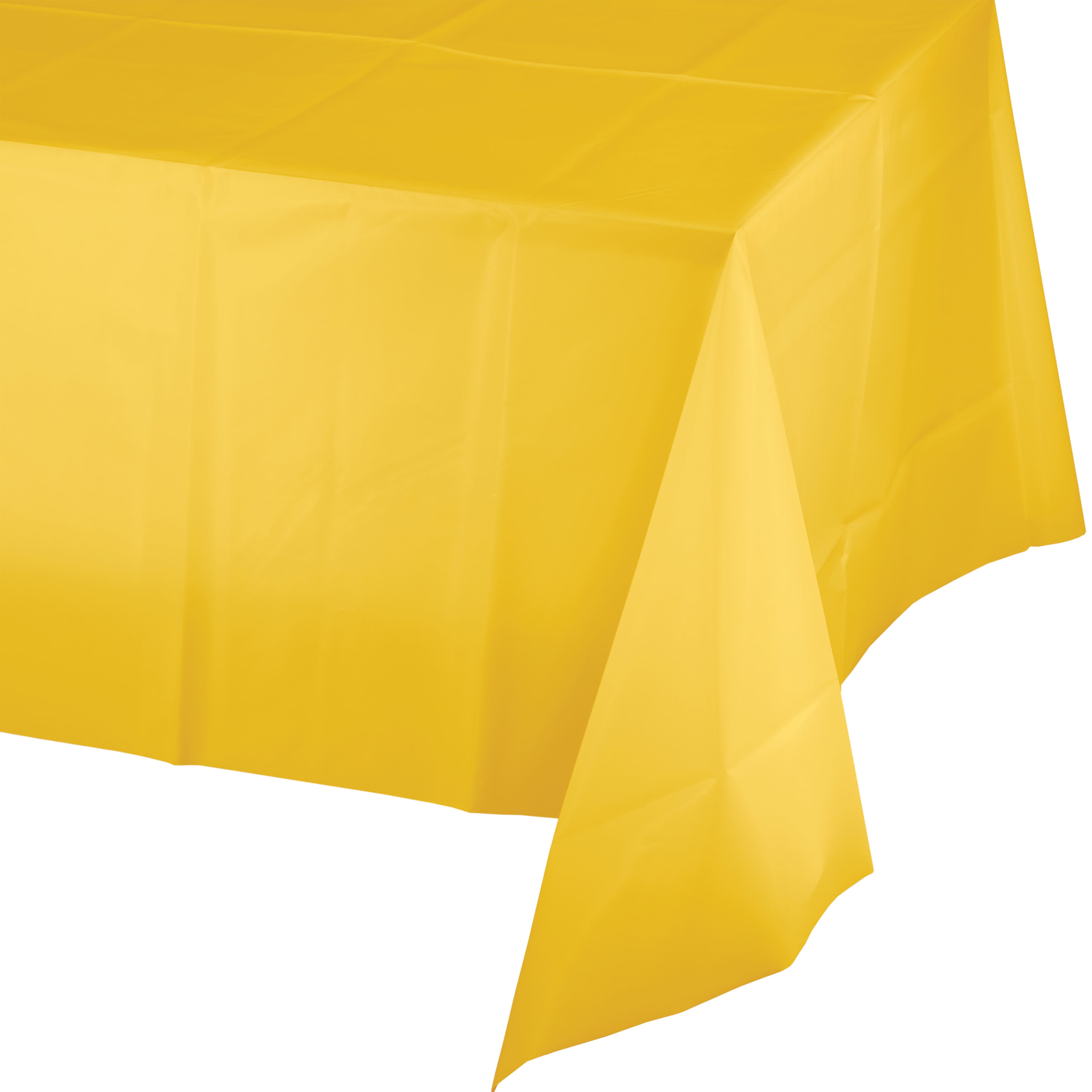 Hoffmaster 54" x 108" Plastic Tablecloth