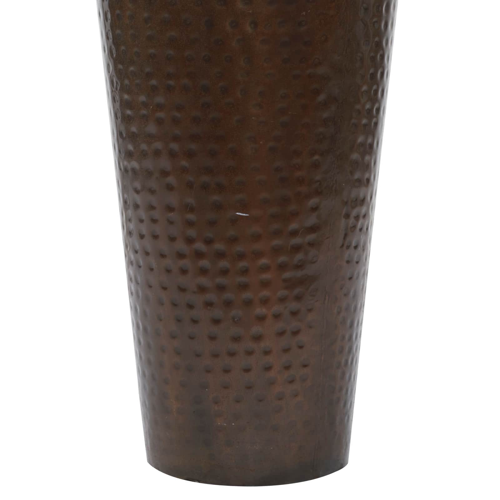 Brown Metal Rustic Vase, 32" x 12" x 12"