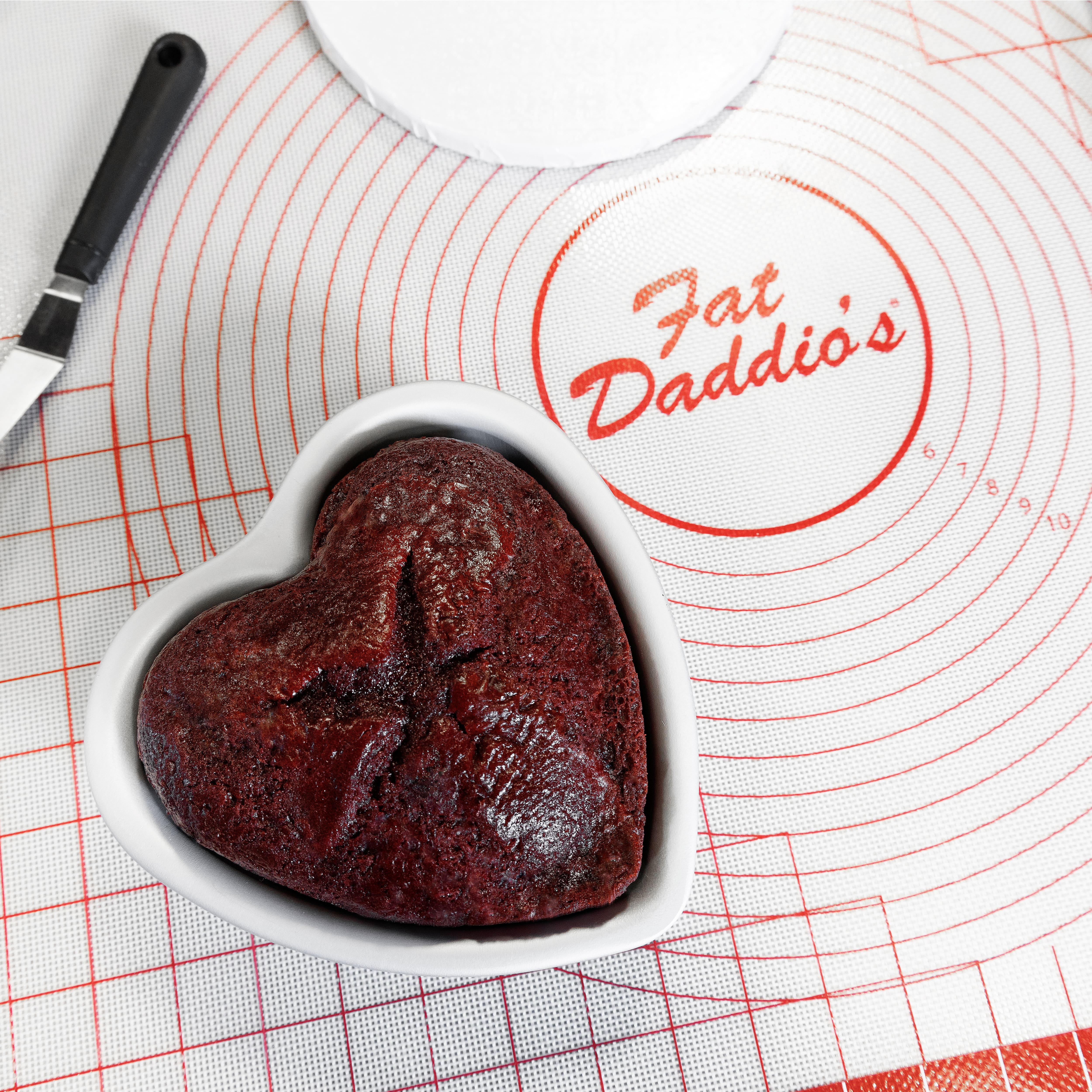 Fat Daddio's Anodized Aluminum Heart Cake Pan, 8 inch x 3 inch