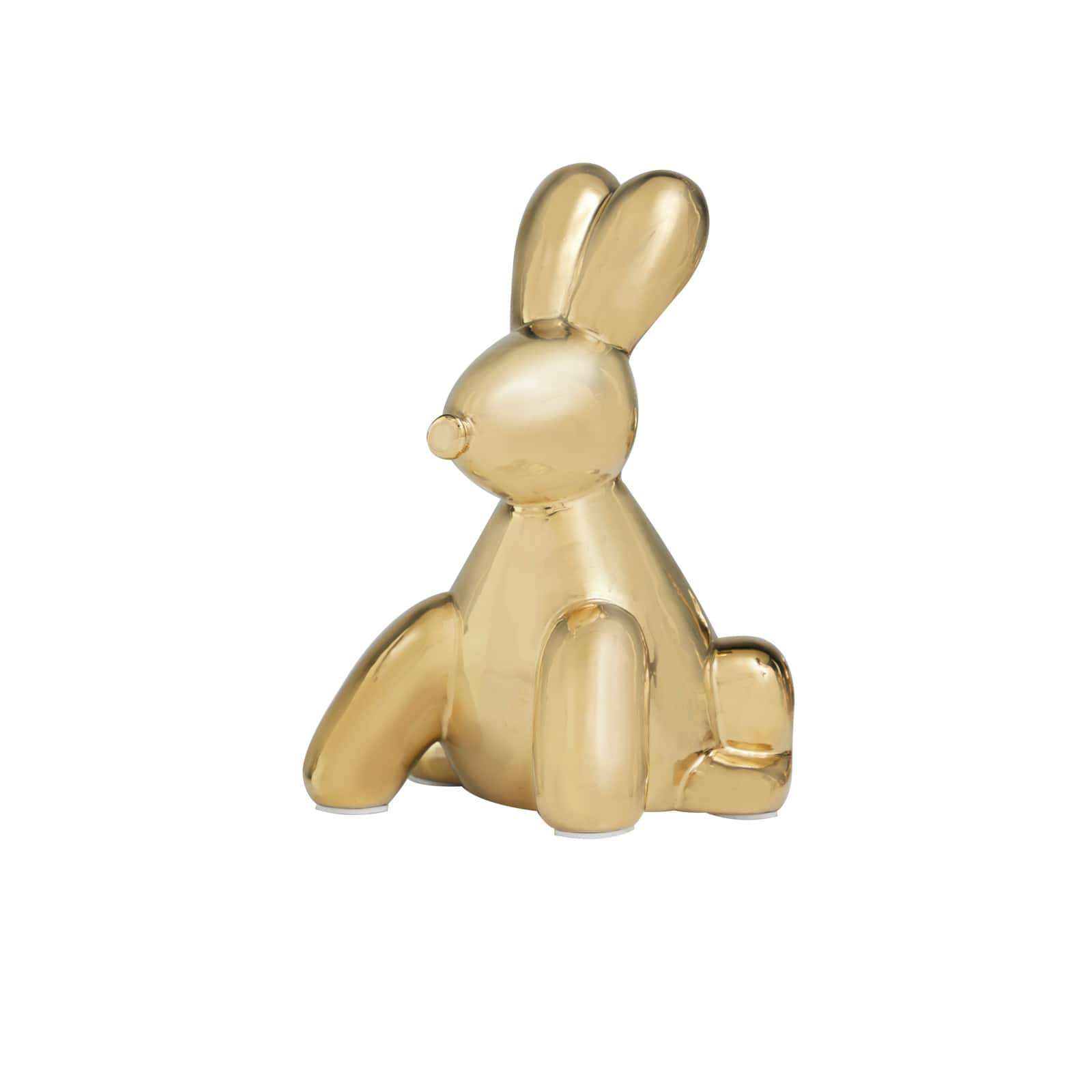 Golden Balloon Animals Ceramic Tabletop Sculpture Set