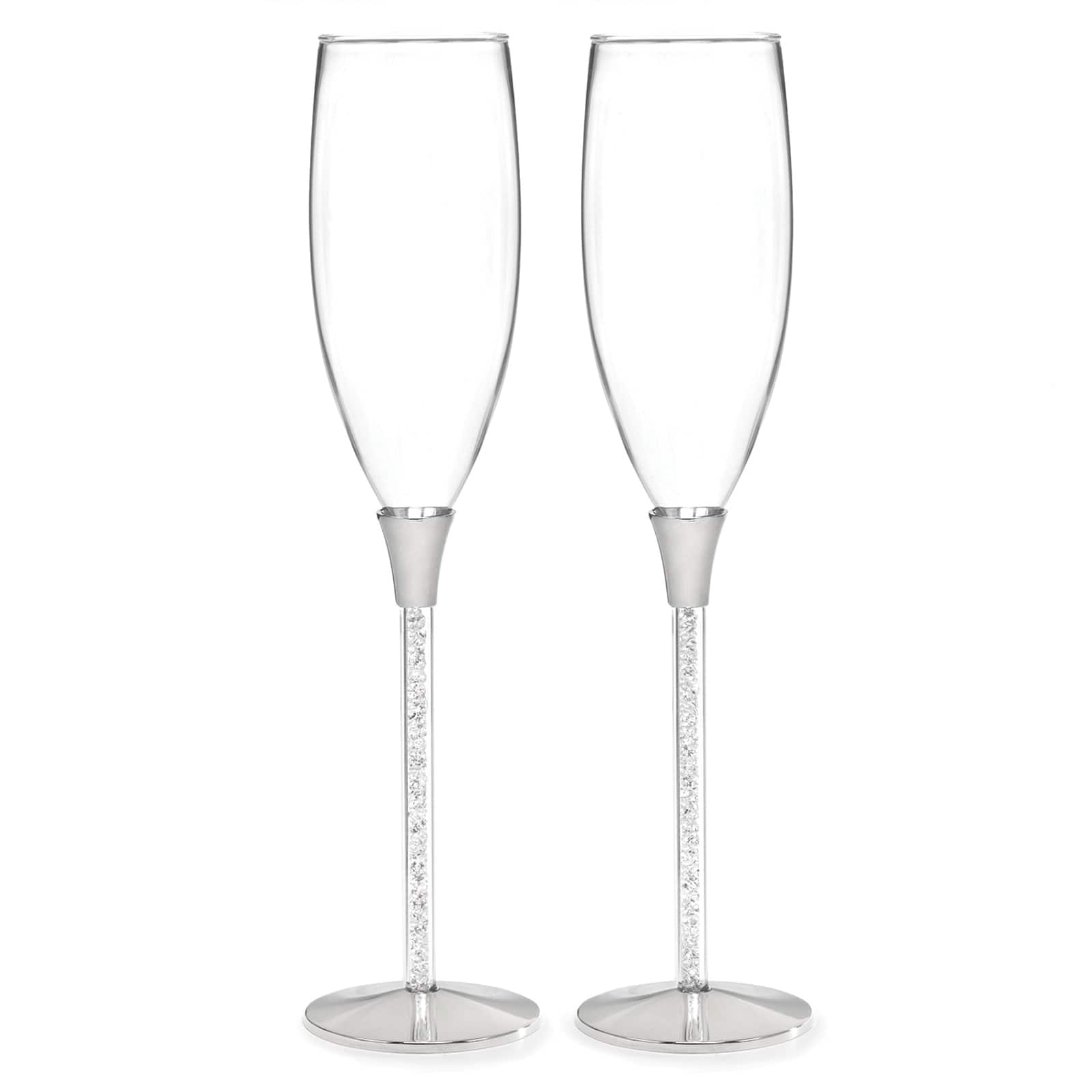 Wine Glass - White Beads