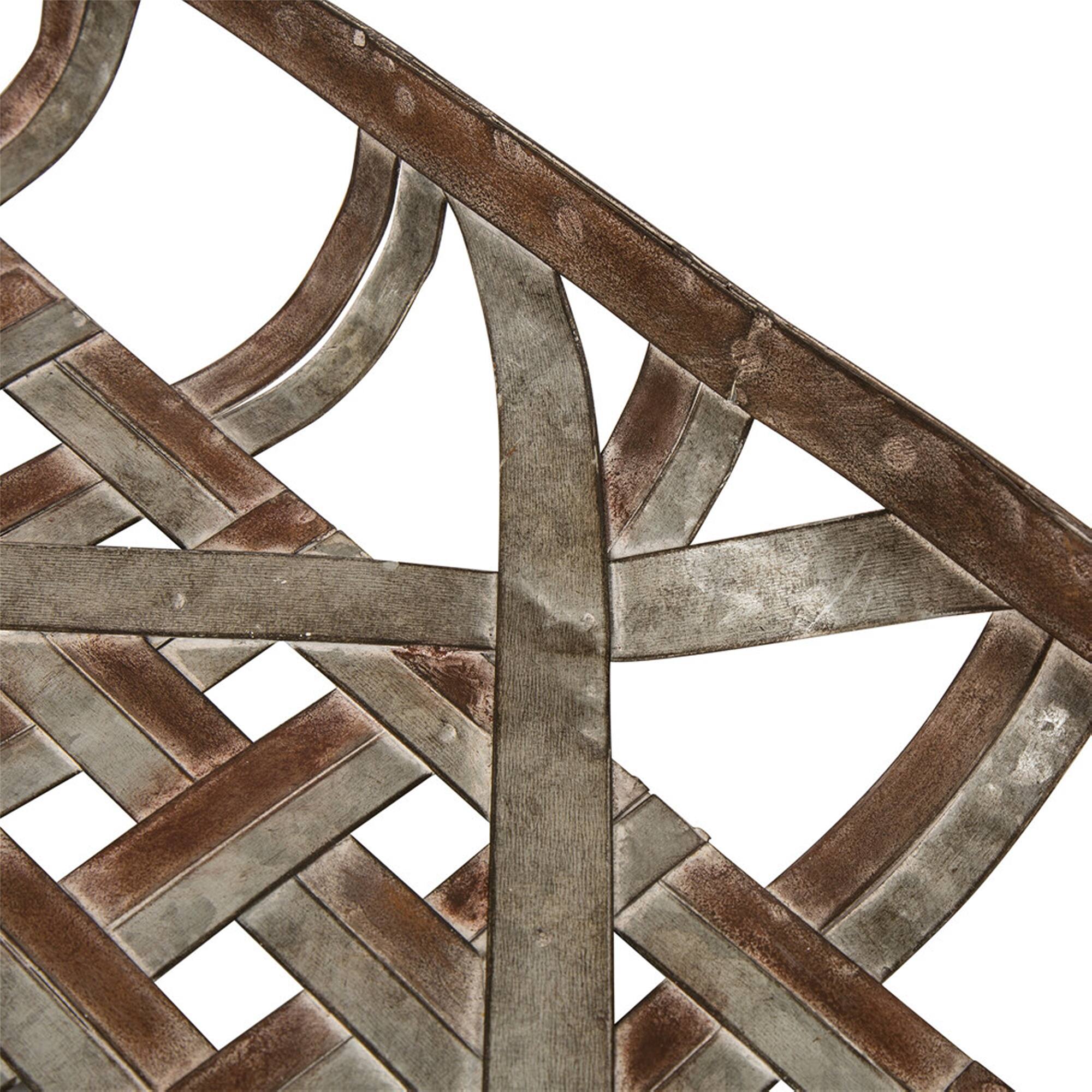 Glitzhome® Farmhouse Oversized Galvanized Metal Wall Basket Set Michaels