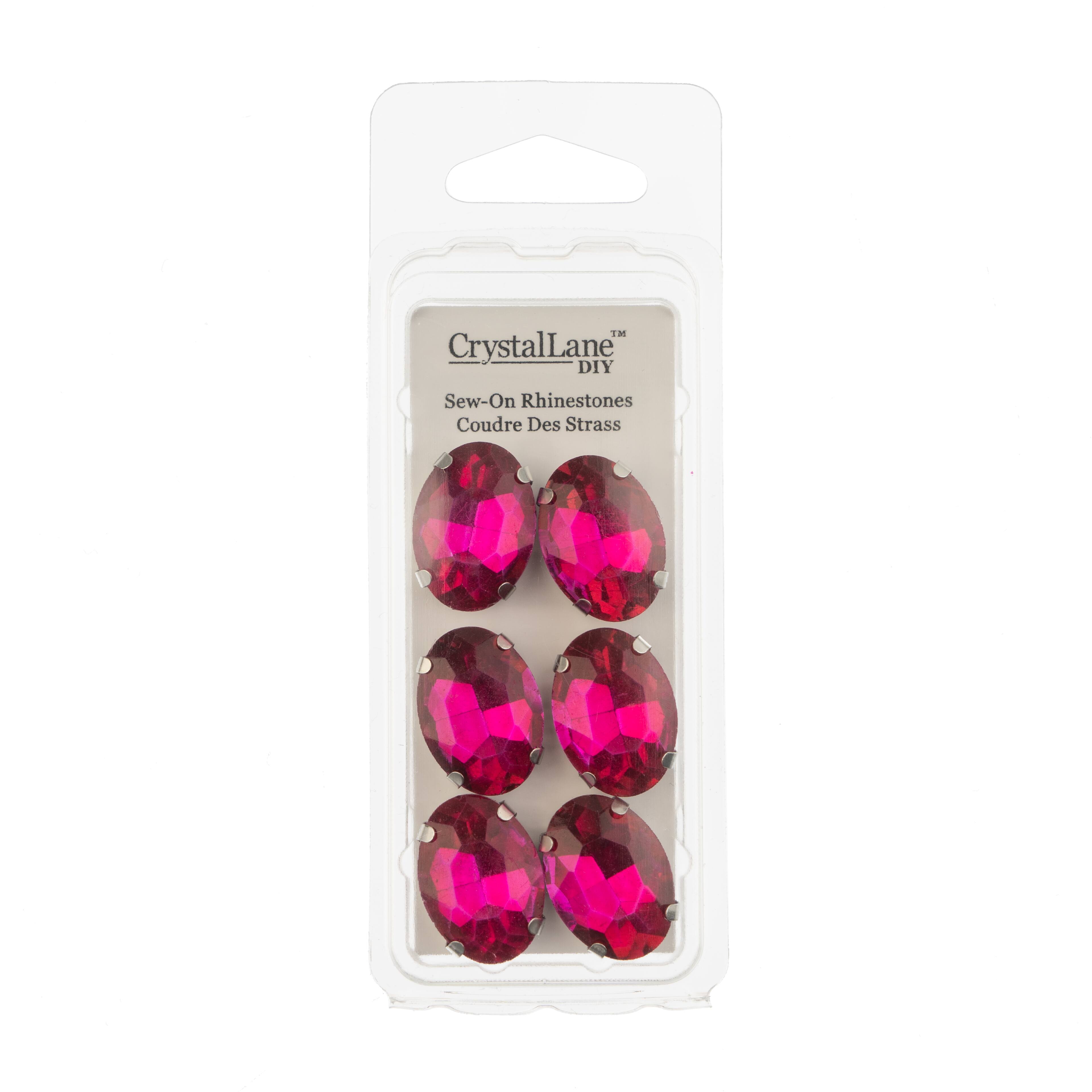 John Bead Crystal Lane 18mm Sew-On Rhinestones, 6ct.