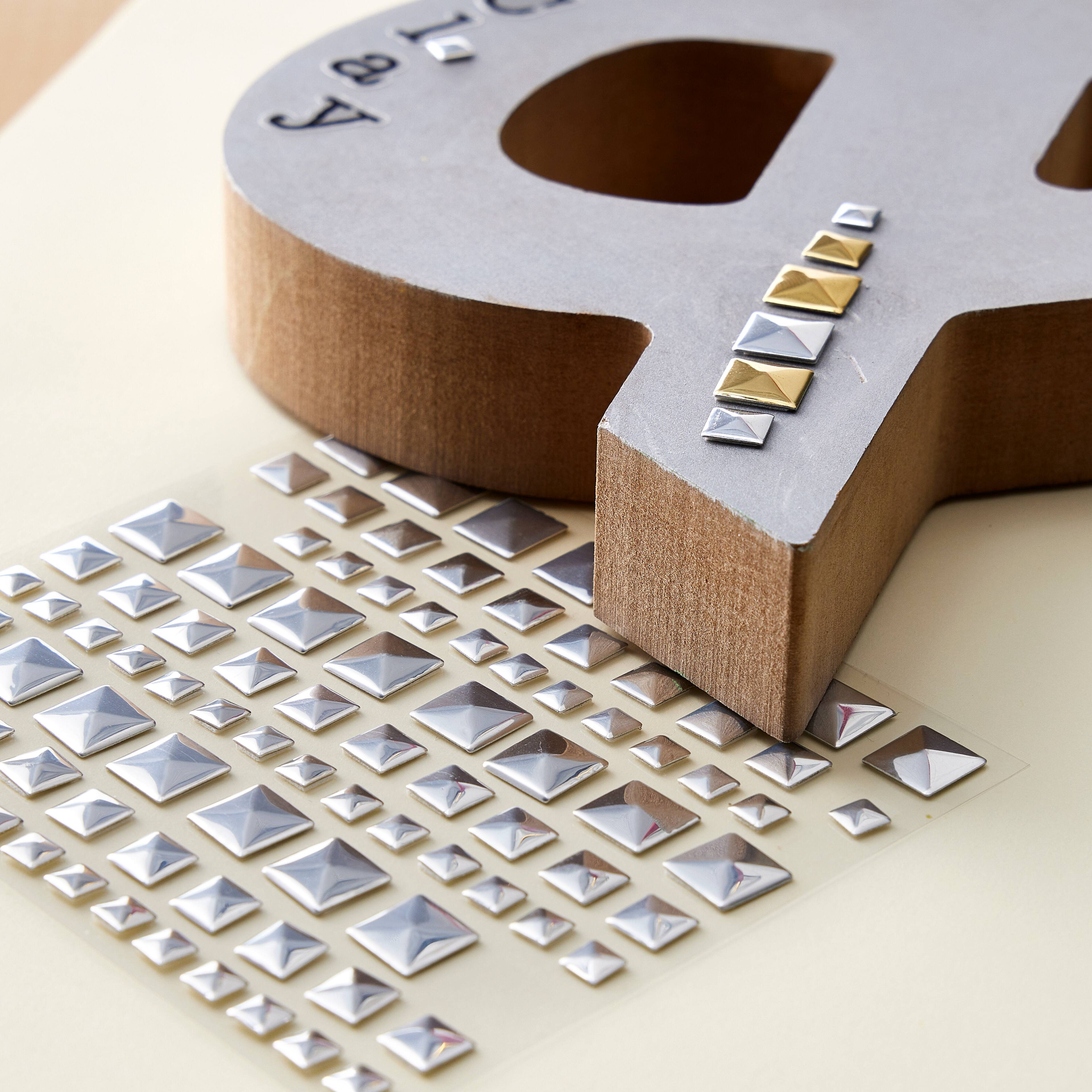 12 Pack: Silver Square Studs by Recollections&#x2122;