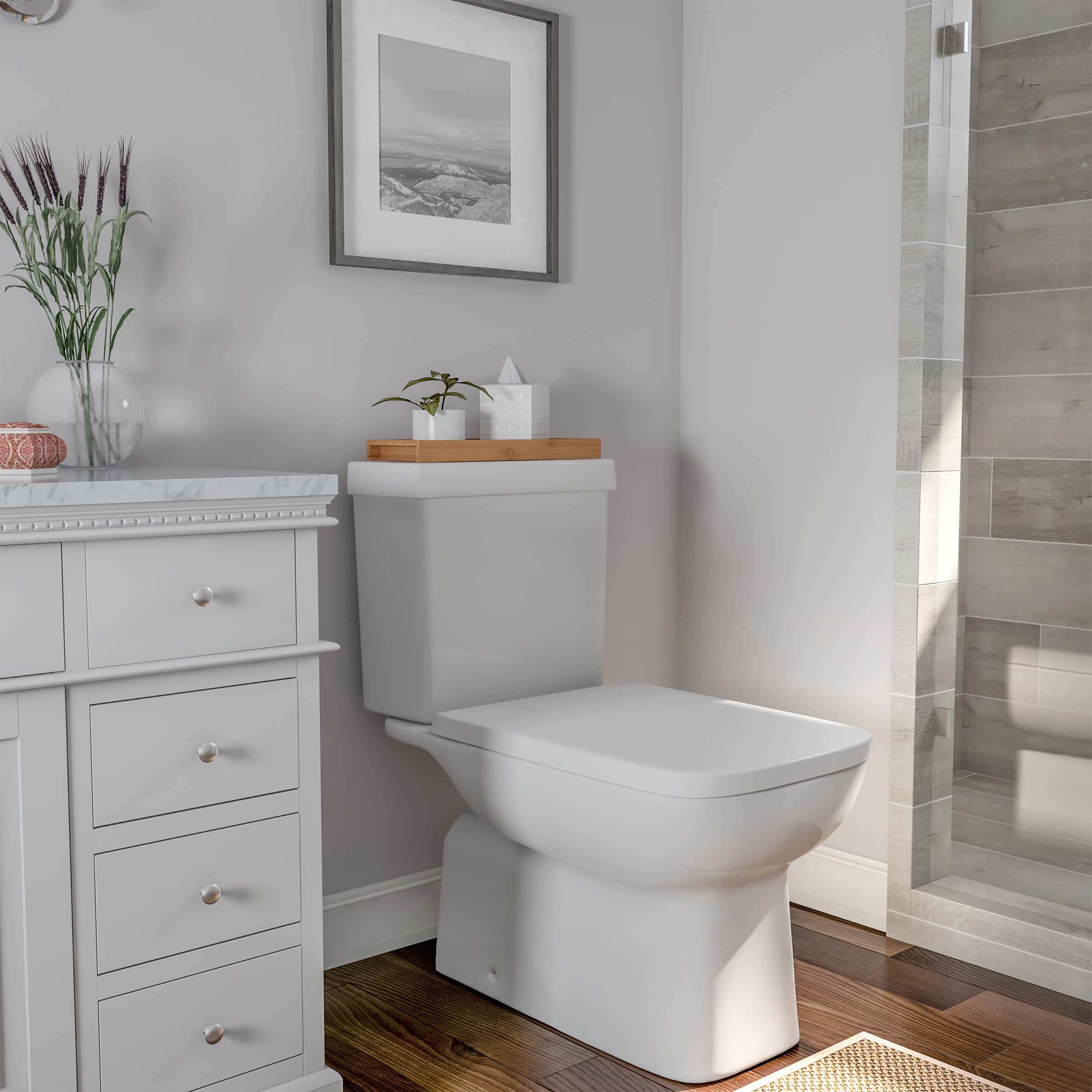 Hastings Home Bamboo Bathroom &#x26; Vanity Tray, 16&#x22; x 6&#x22;