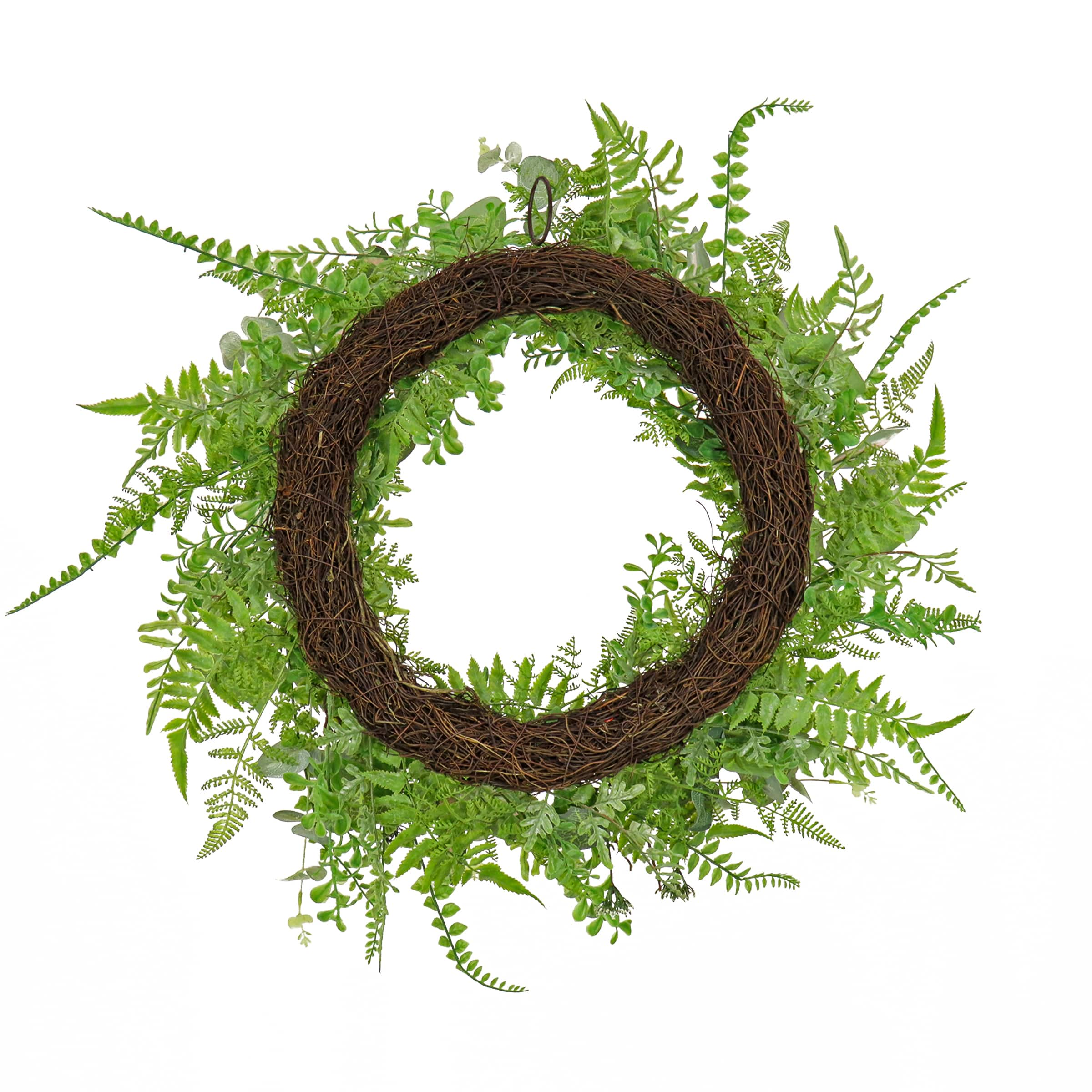 26&#x22; Mixed Leaf Greenery Wreath