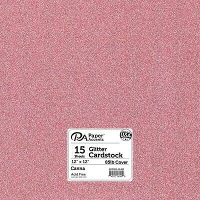 Glitter Cardstock Hot Purple 12 x 12 81# Cover Sheets Bulk Pack of 15