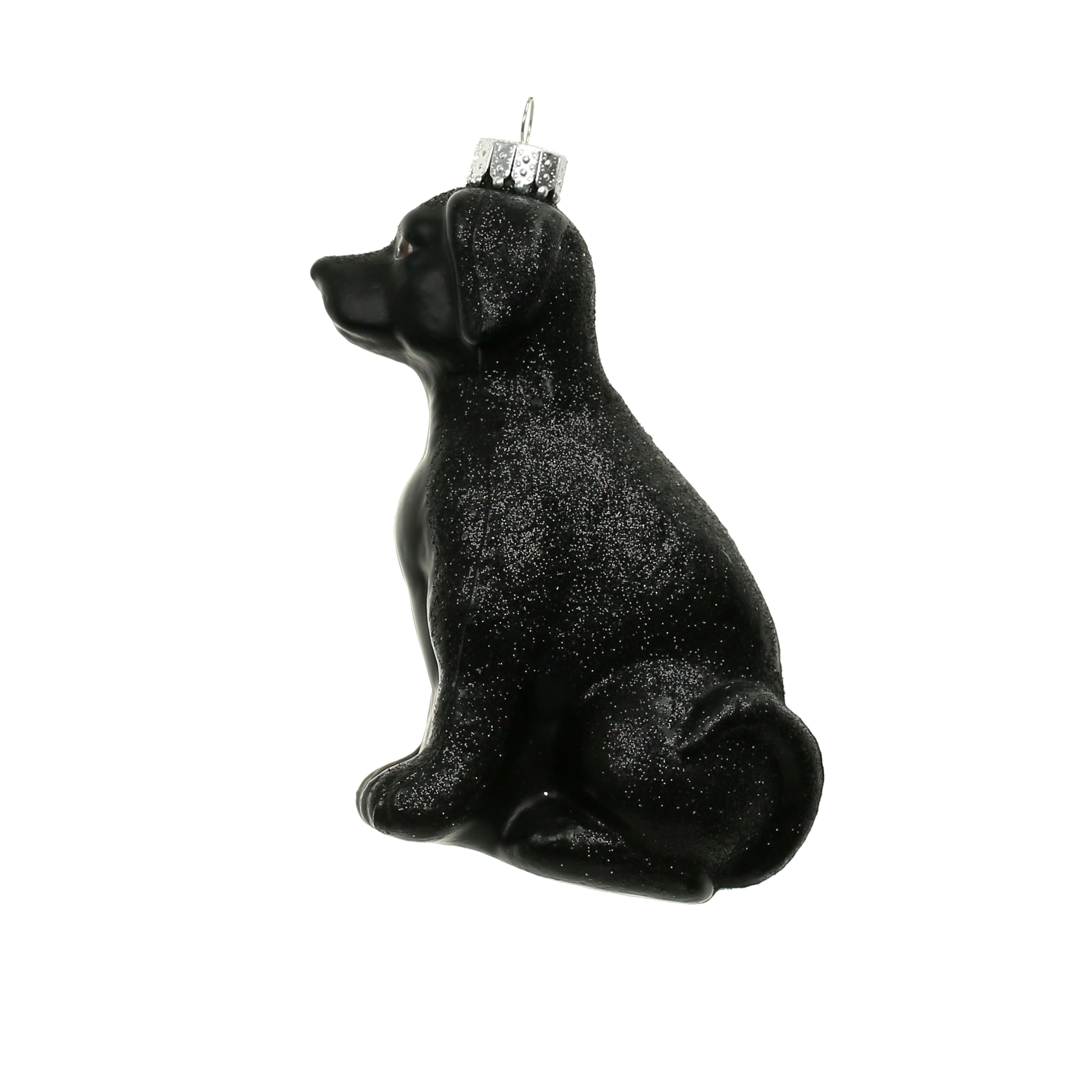 4.25&#x22; Black Dog Glass Ornament by Ashland&#xAE;
