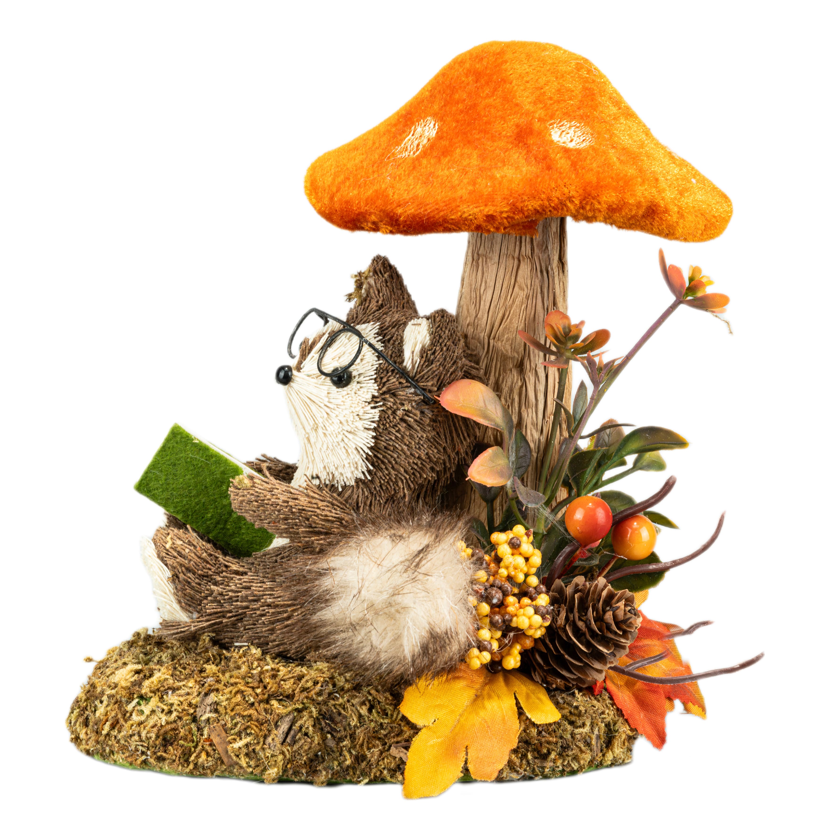 7&#x22; Fox Reading Under Mushroom Natural D&#xE9;cor by Ashland&#xAE;
