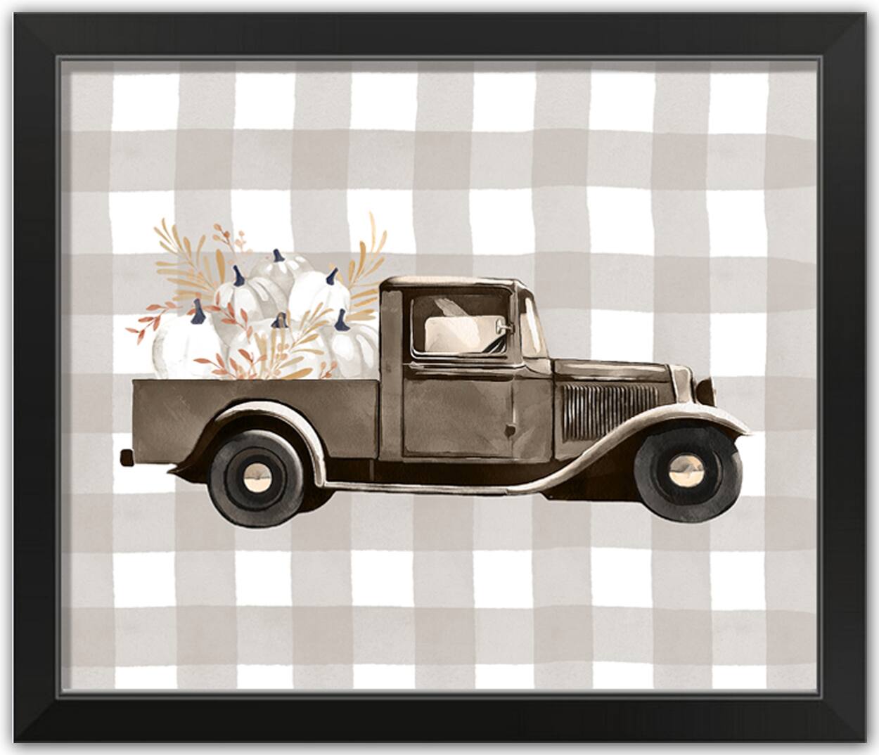 Harvest Truck Framed Print Wall Art