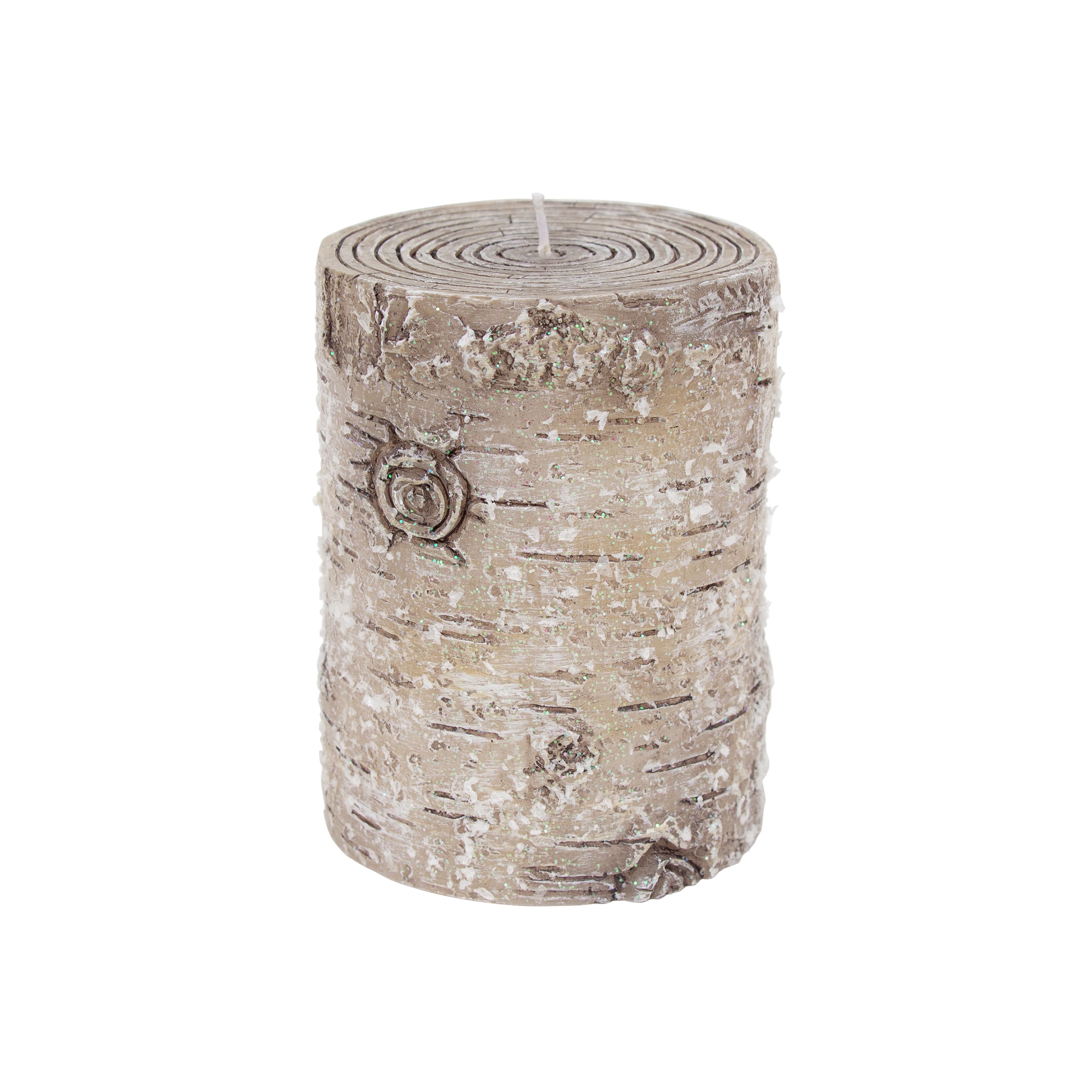 Faux Birch Pillar Candle by Ashland&#xAE;