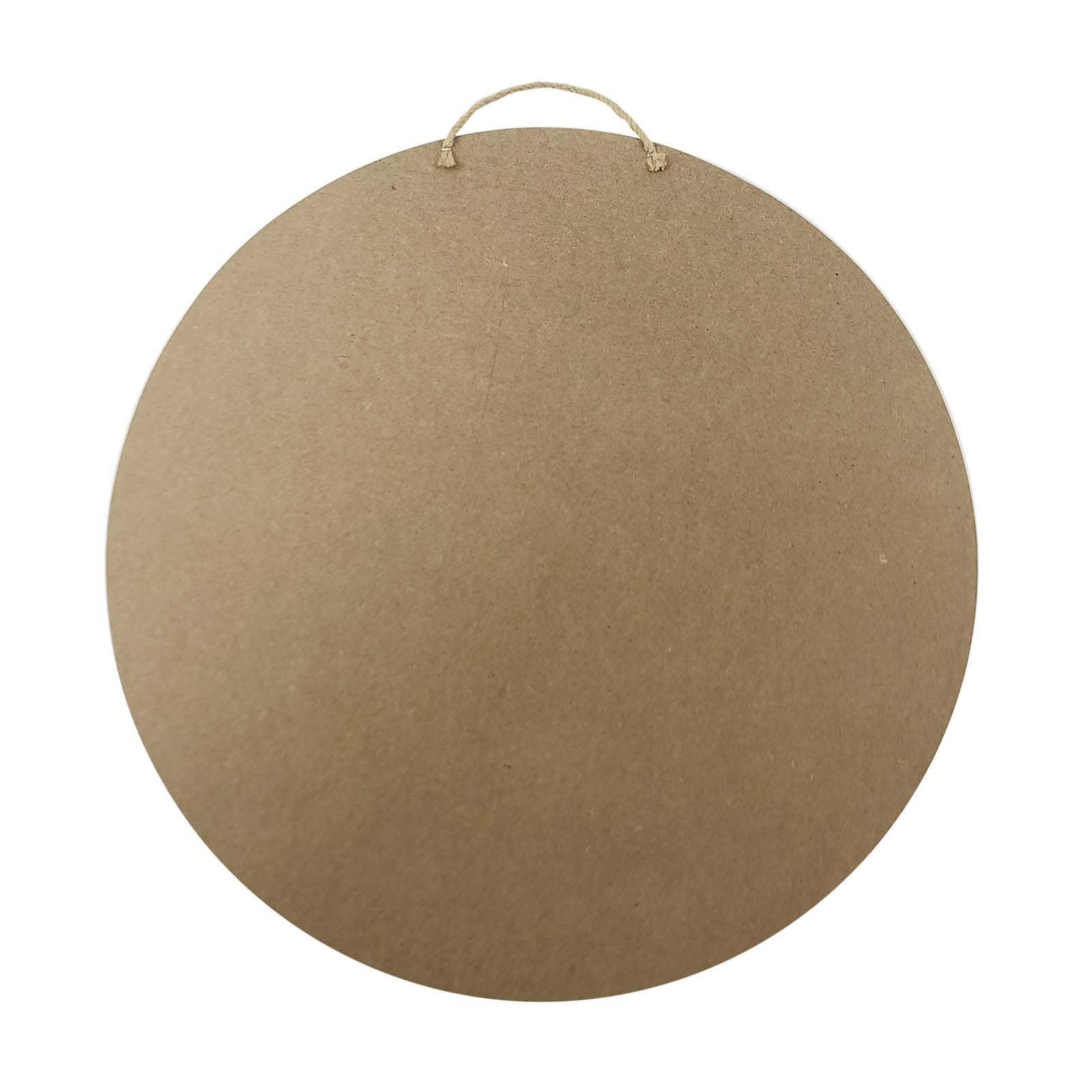 8 Pack: 15&#x22; Unfinished Round Plaque by Make Market&#xAE;