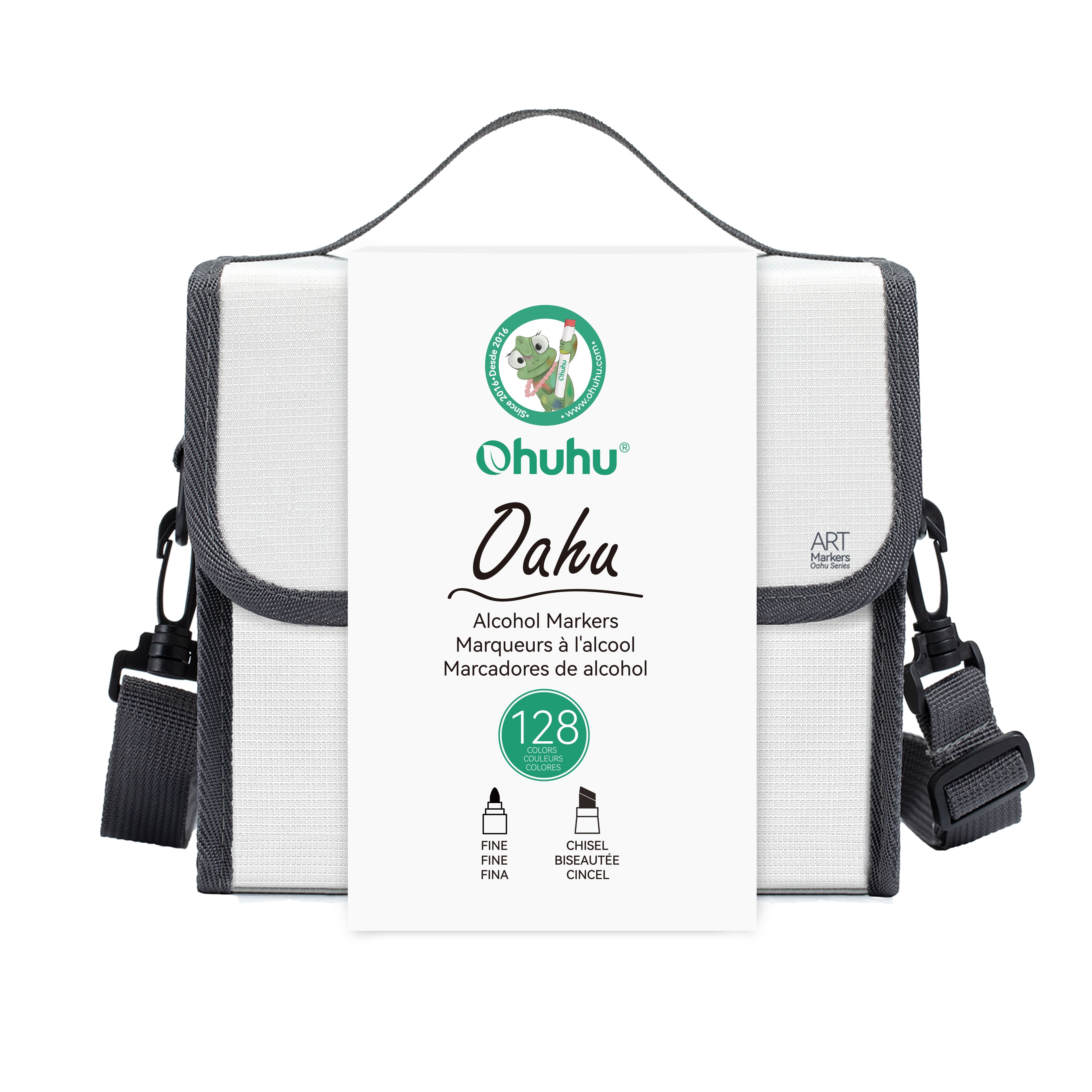 Ohuhu® Oahu 128 Color Basic Alcohol Markers