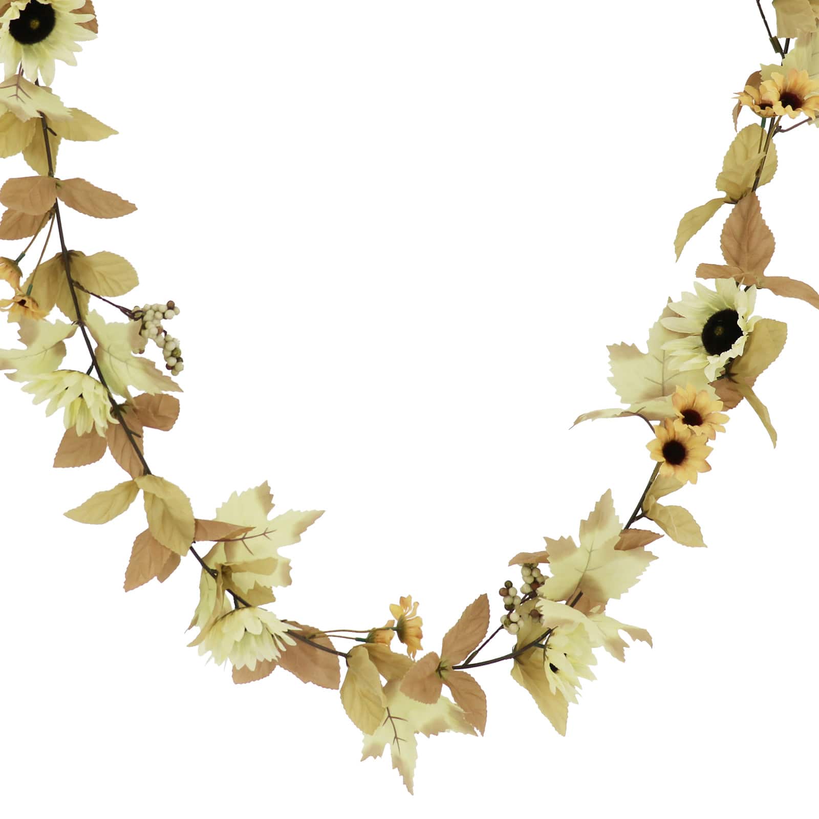 6ft. Cream Sunflower &#x26; Berry Garland by Ashland&#xAE;
