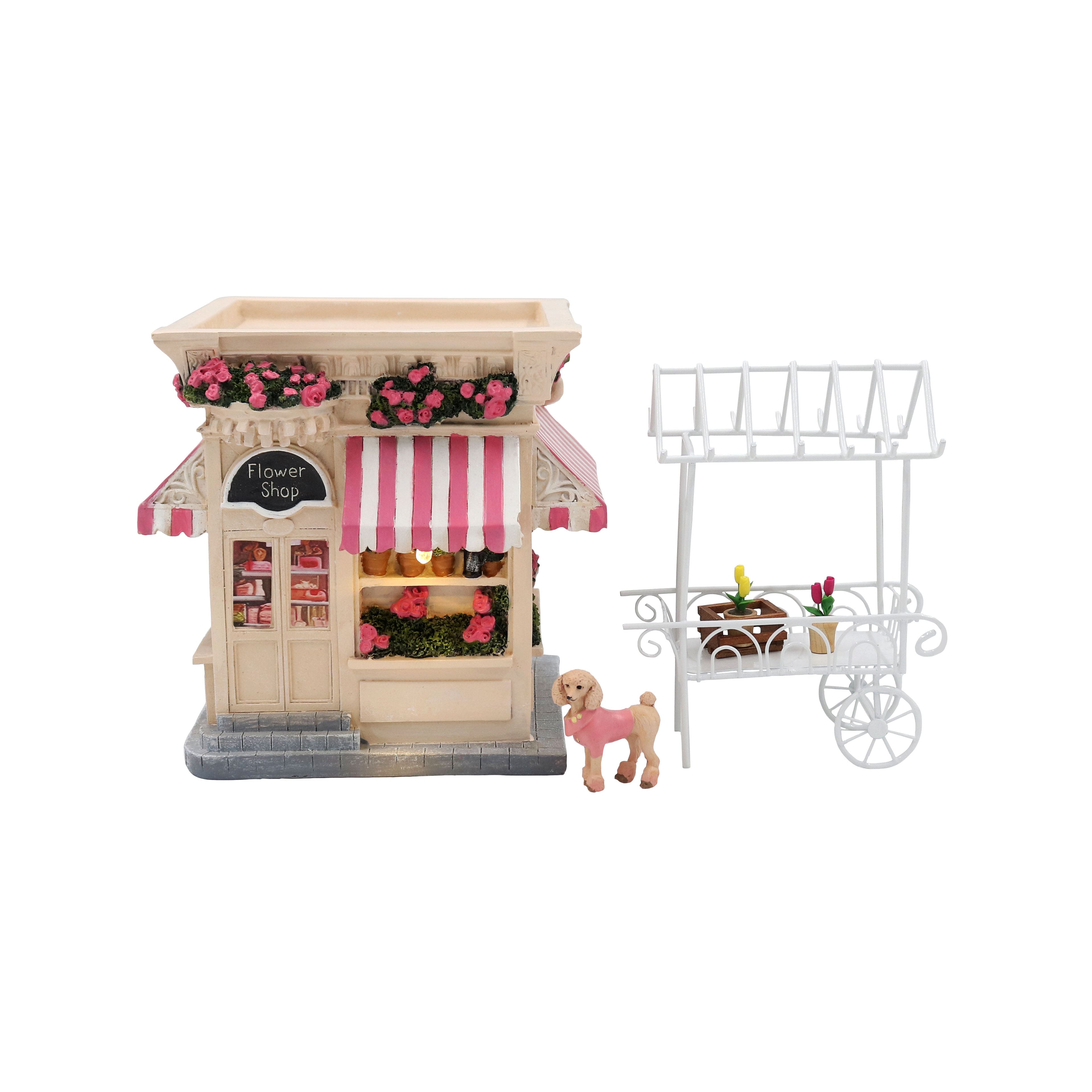 Mini White Flower Market Cart by Ashland&#xAE;