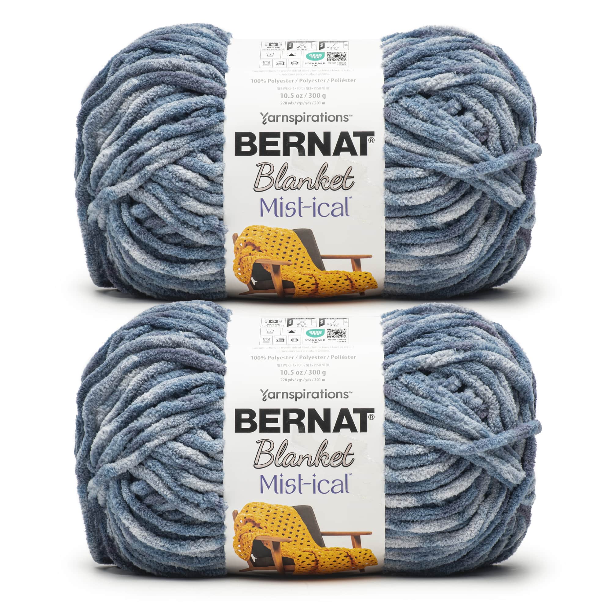 2 Pack Bernat&#xAE; Blanket Mist-ical&#x2122; Yarn