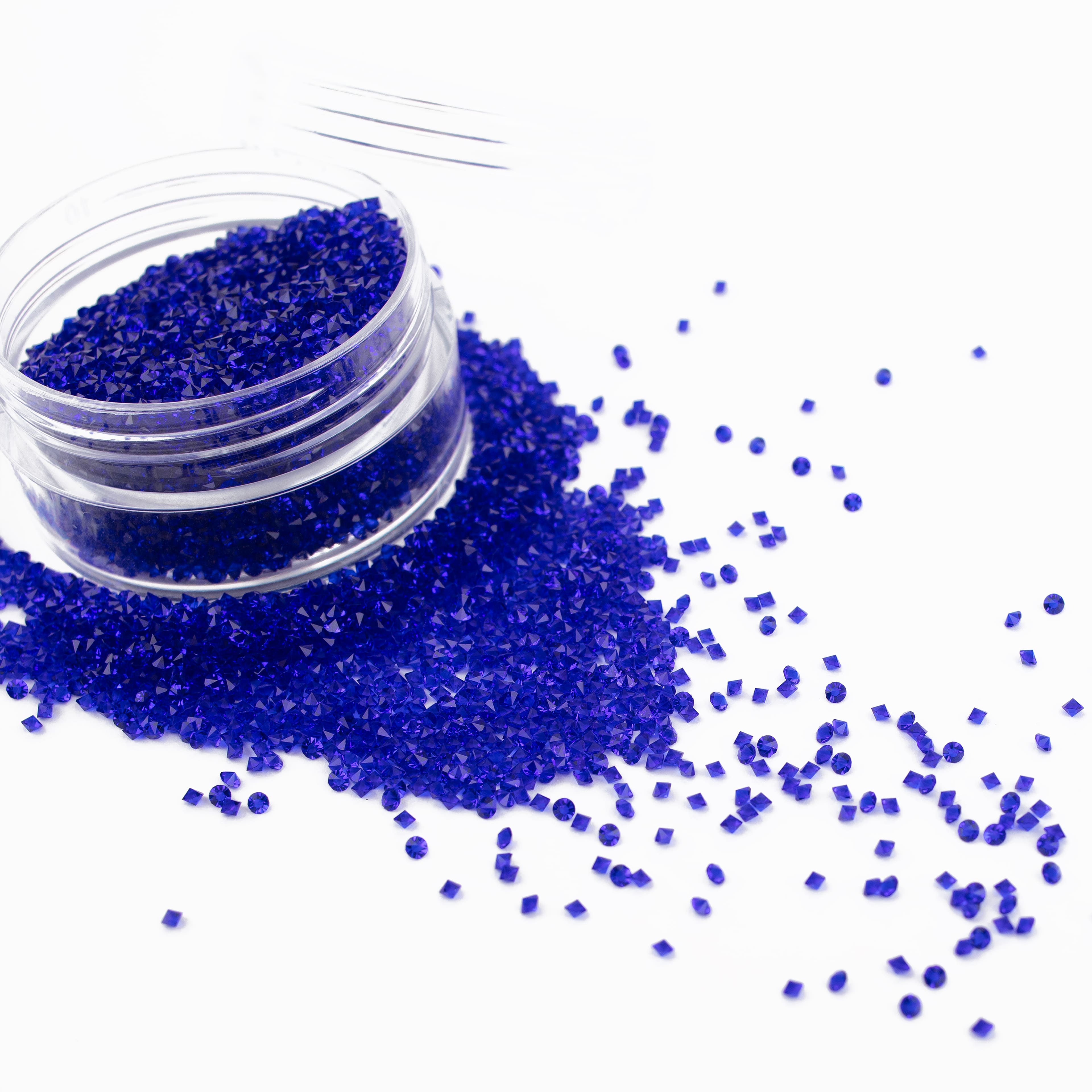 12 Pack: 1.2mm Glass Micro Rhinestones by Bead Landing™, 0.7oz.