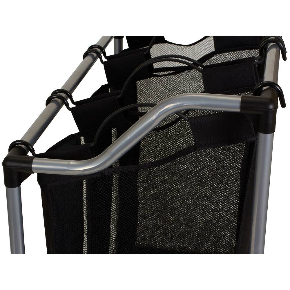 Household Essentials Rolling Mesh Triple Laundry Sorter