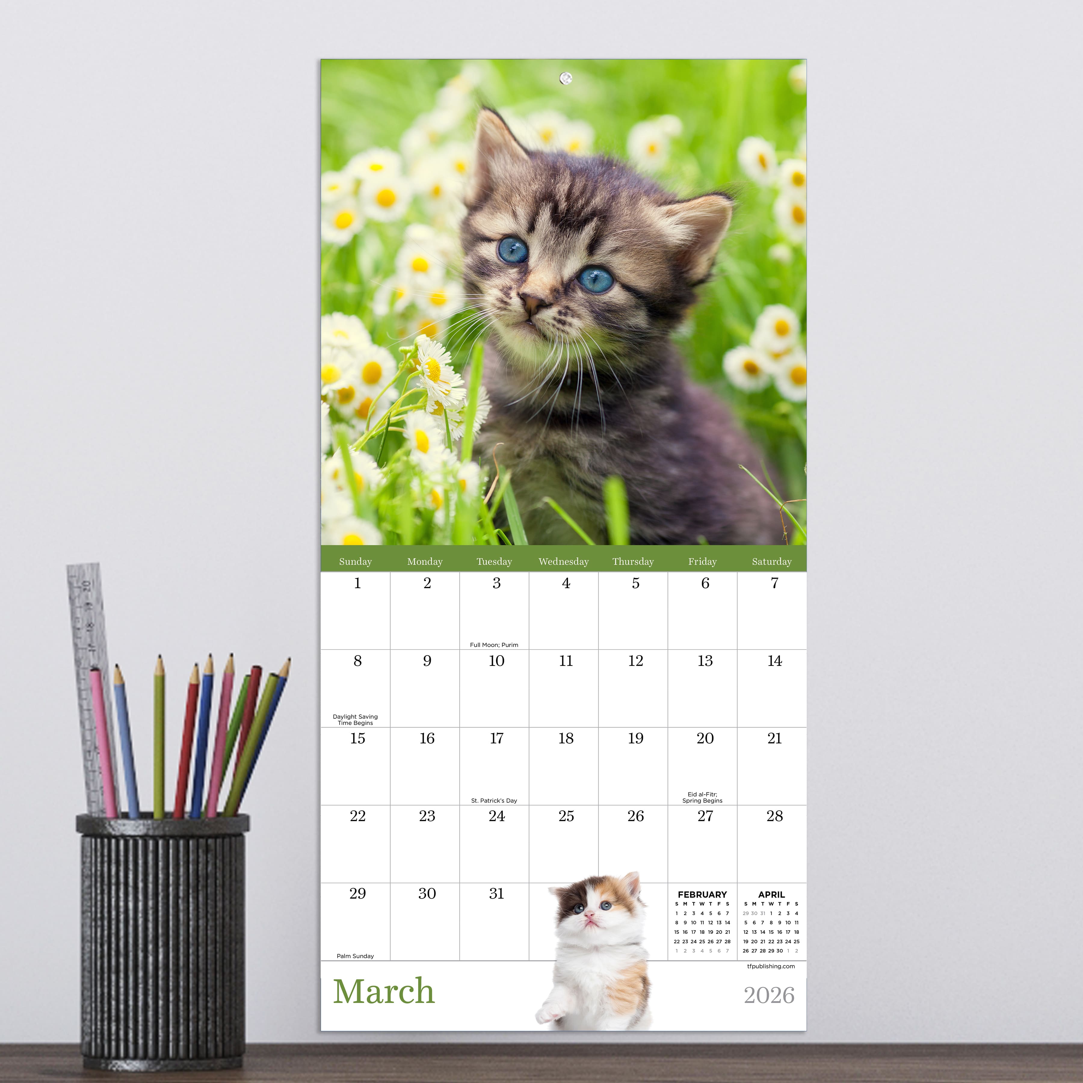 2026 Kittens Mini Calendar