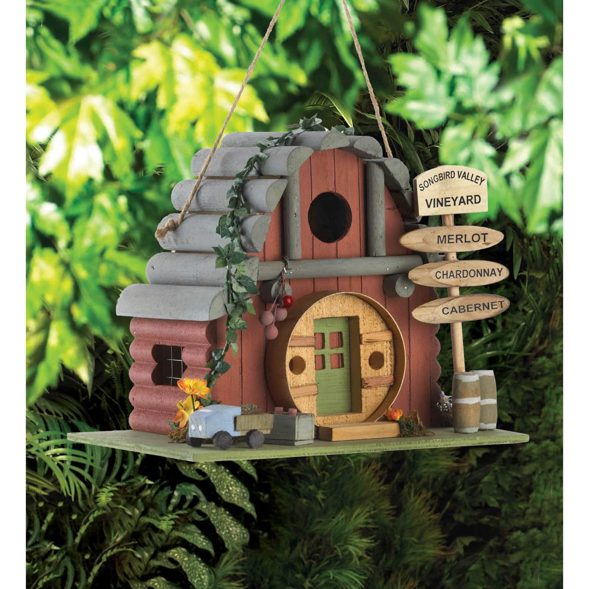 8.5&#x27;&#x27; Vineyard Vintage Winery Birdhouse