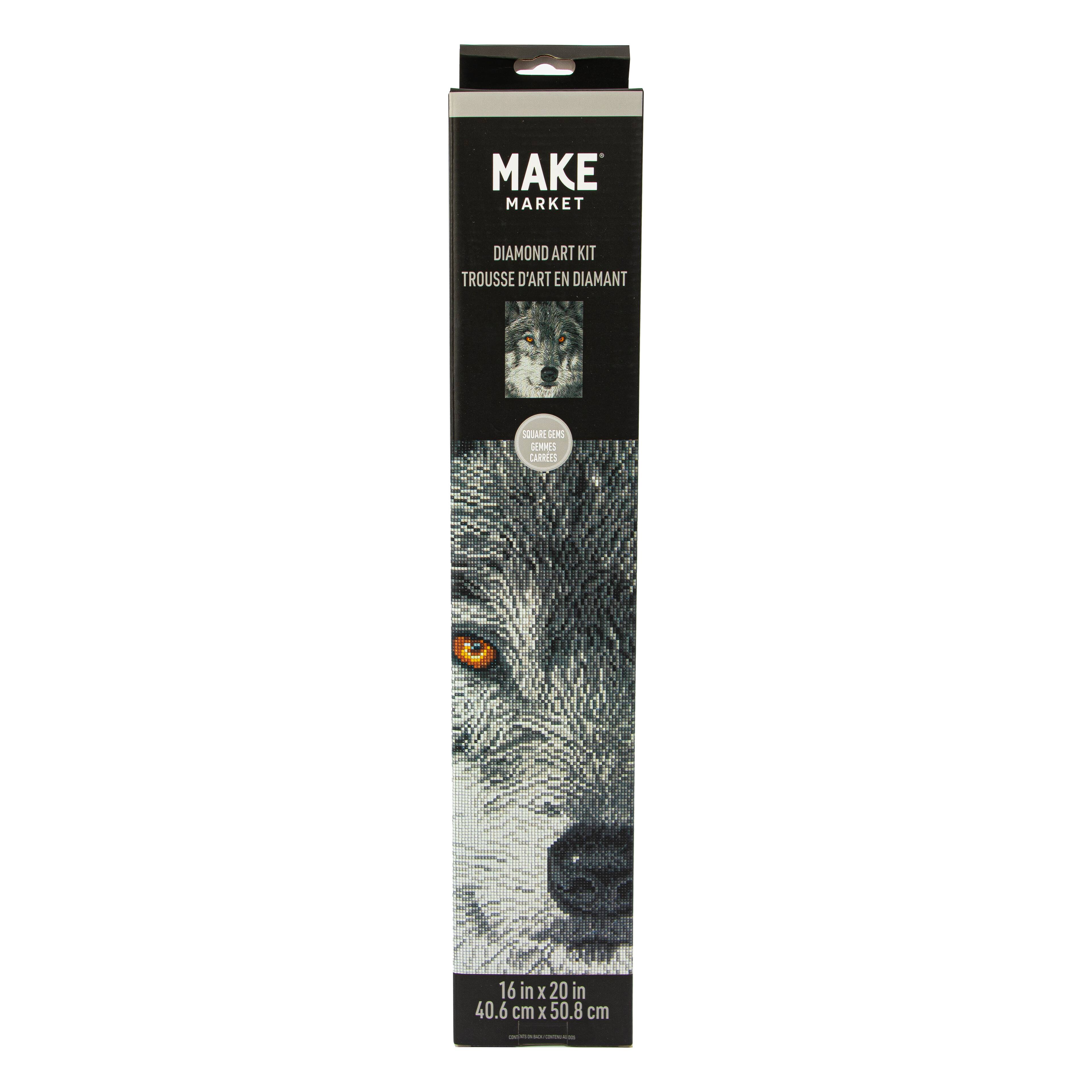 Wolf Square Diamond Art Kit by Make Market®