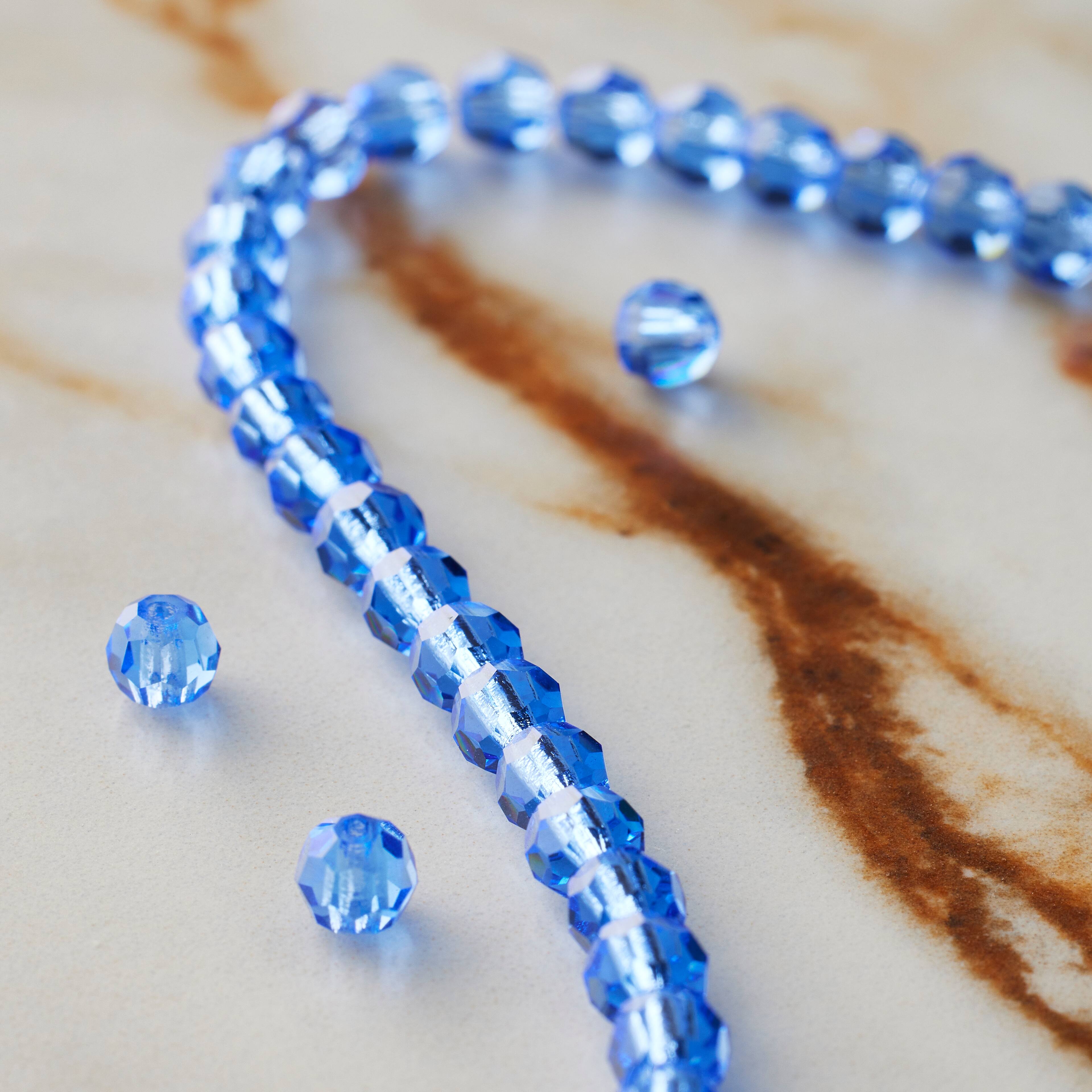 Preciosa Glass Crystal Round Beads, 4mm by Bead Landing&#x2122;