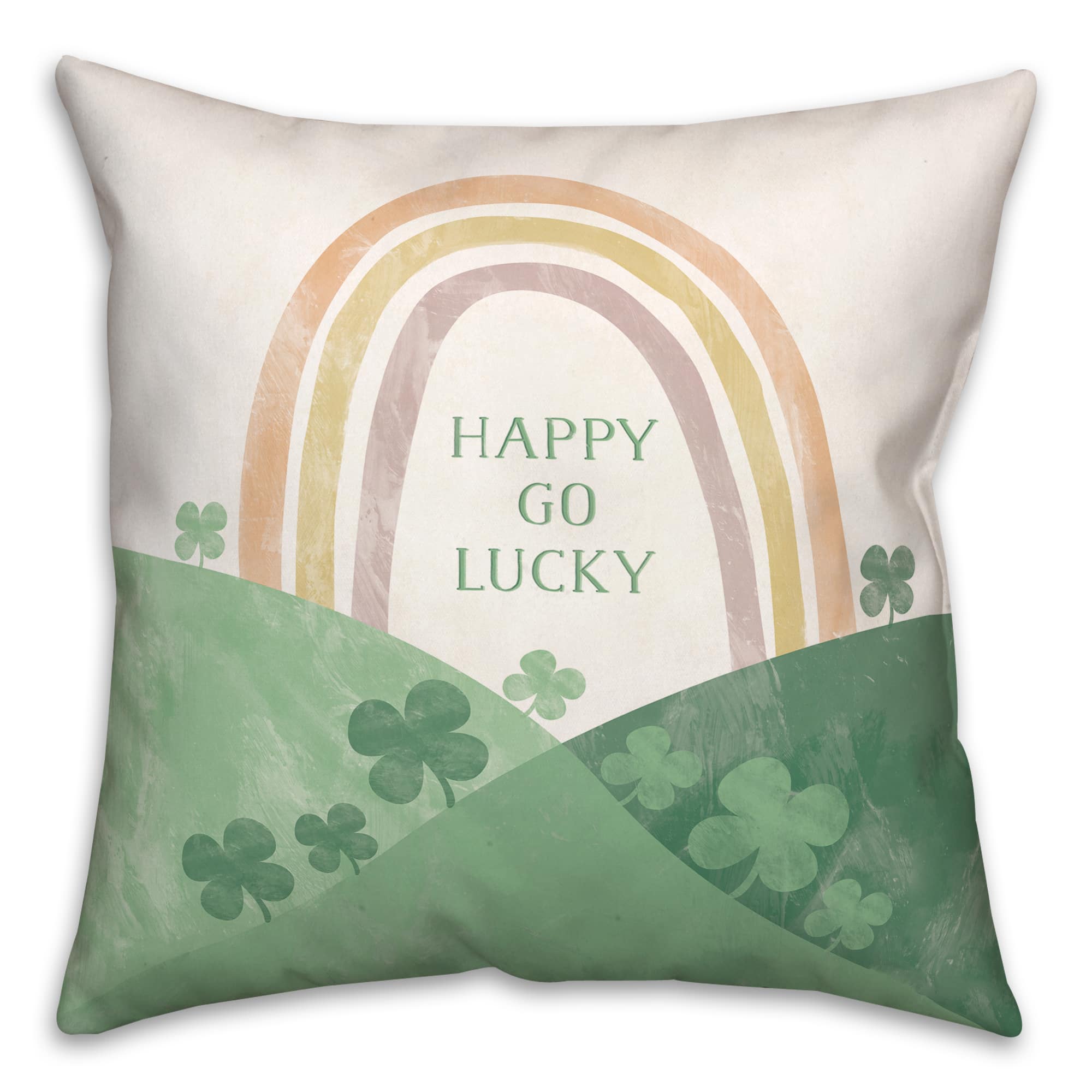 Happy Go Lucky St. Patrick&#x27;s Day Throw Pillow