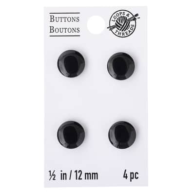 Blumenthal Lansing Buttons, Black 4 Pack