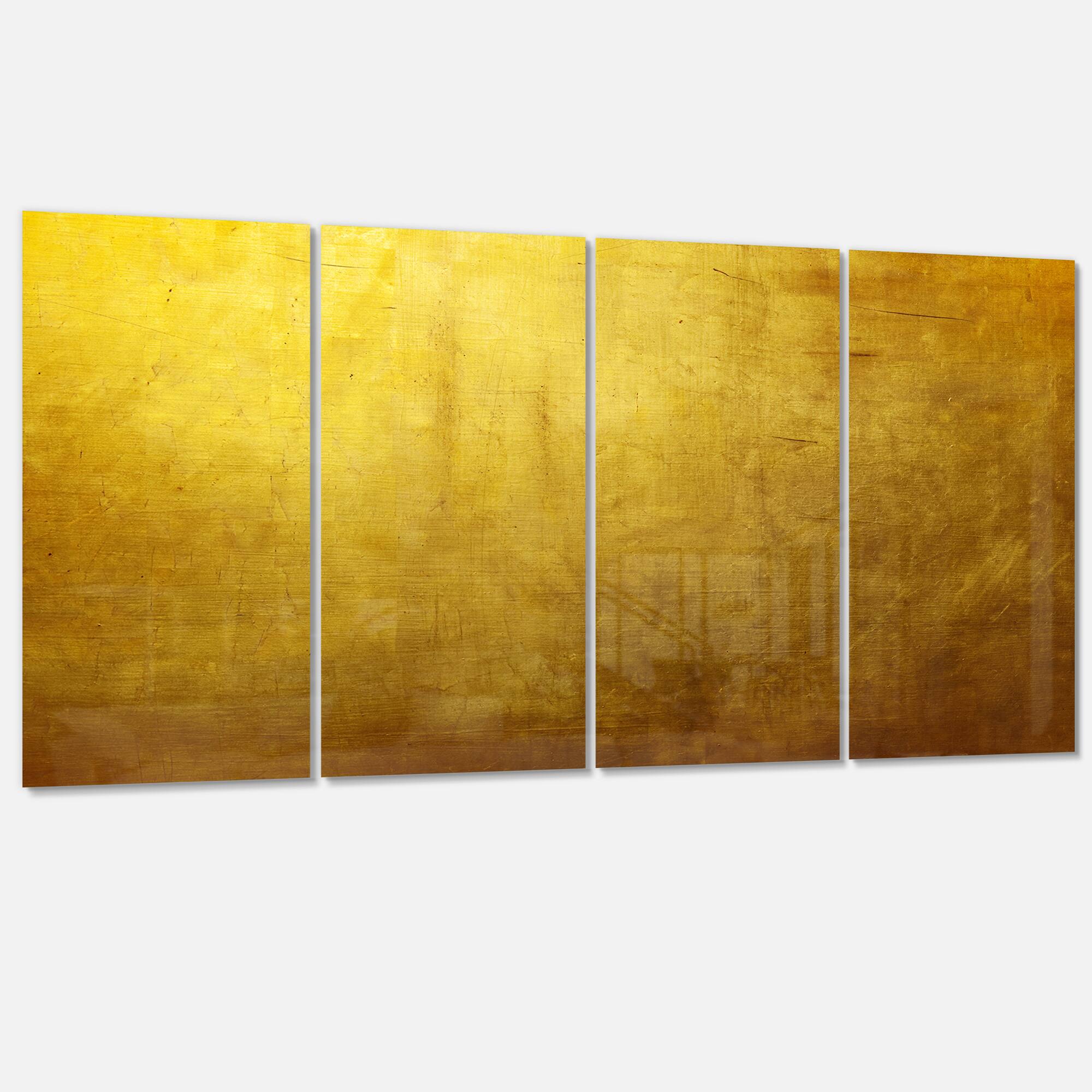 Designart - Gold Texture - Abstract Canvas art print
