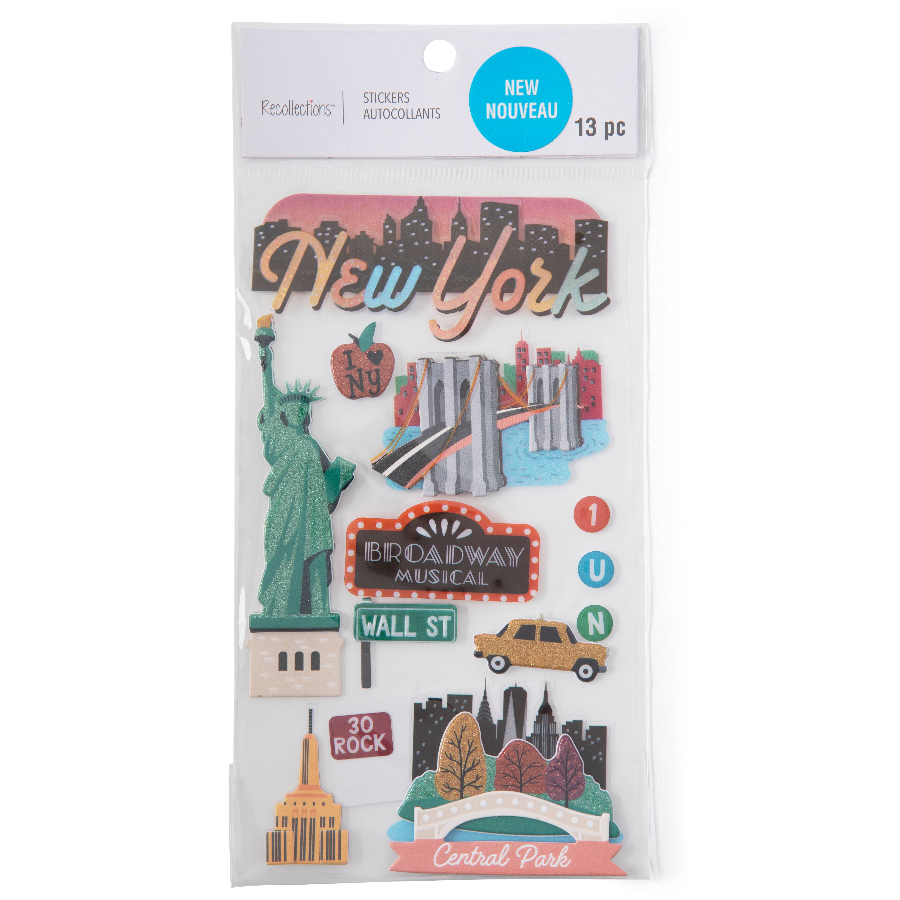 12 Pack: New York City Stickers by Recollections™