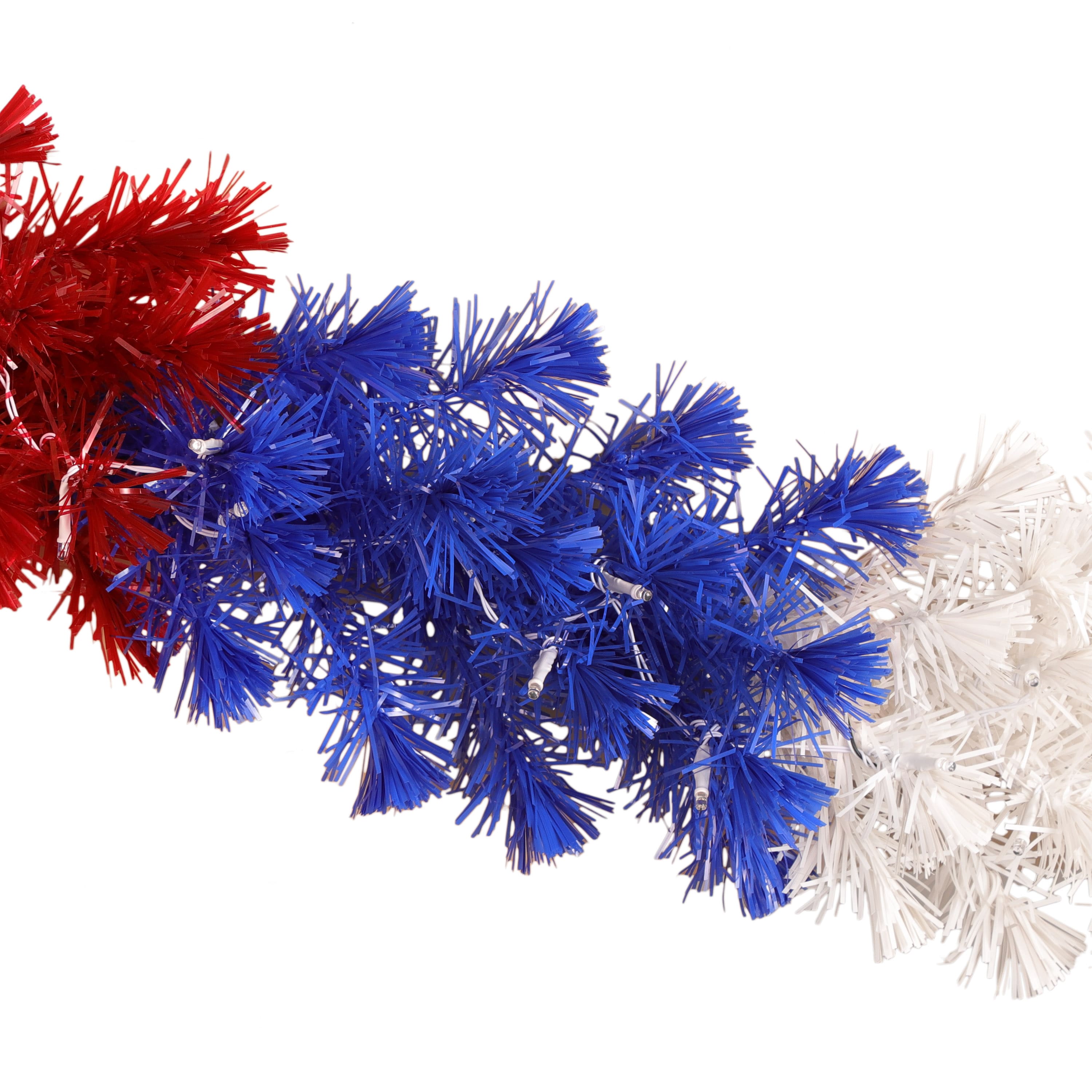 9ft. Pre-Lit Patriotic Garland