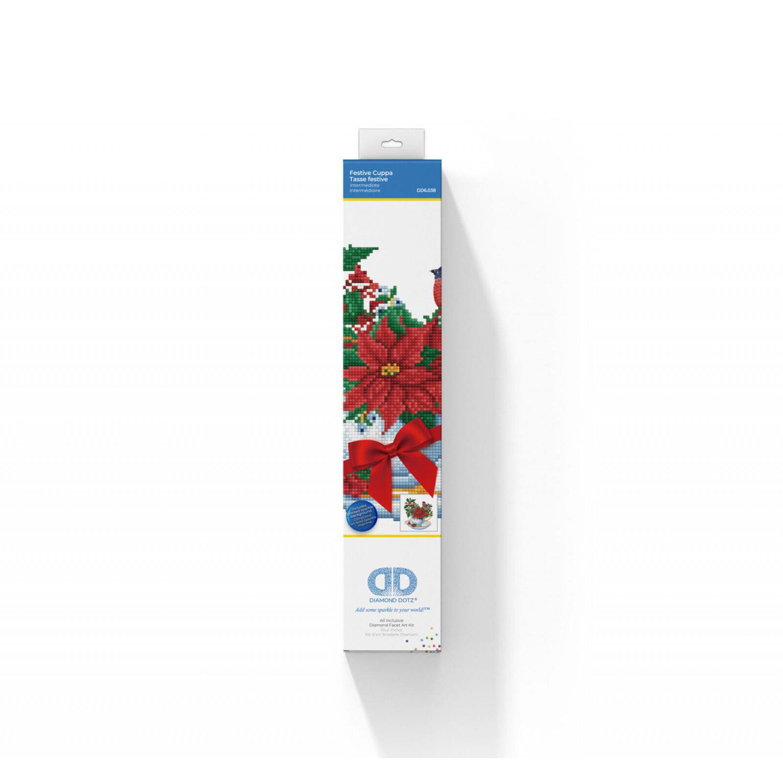 Diamond Dotz&#xAE; Intermediate Festive Cuppa Diamond Painting Kit
