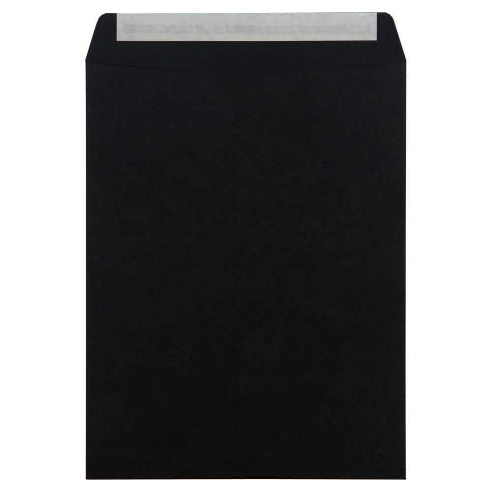 JAM Paper 10" x 13" Smooth Black Open End Catalog Envelopes