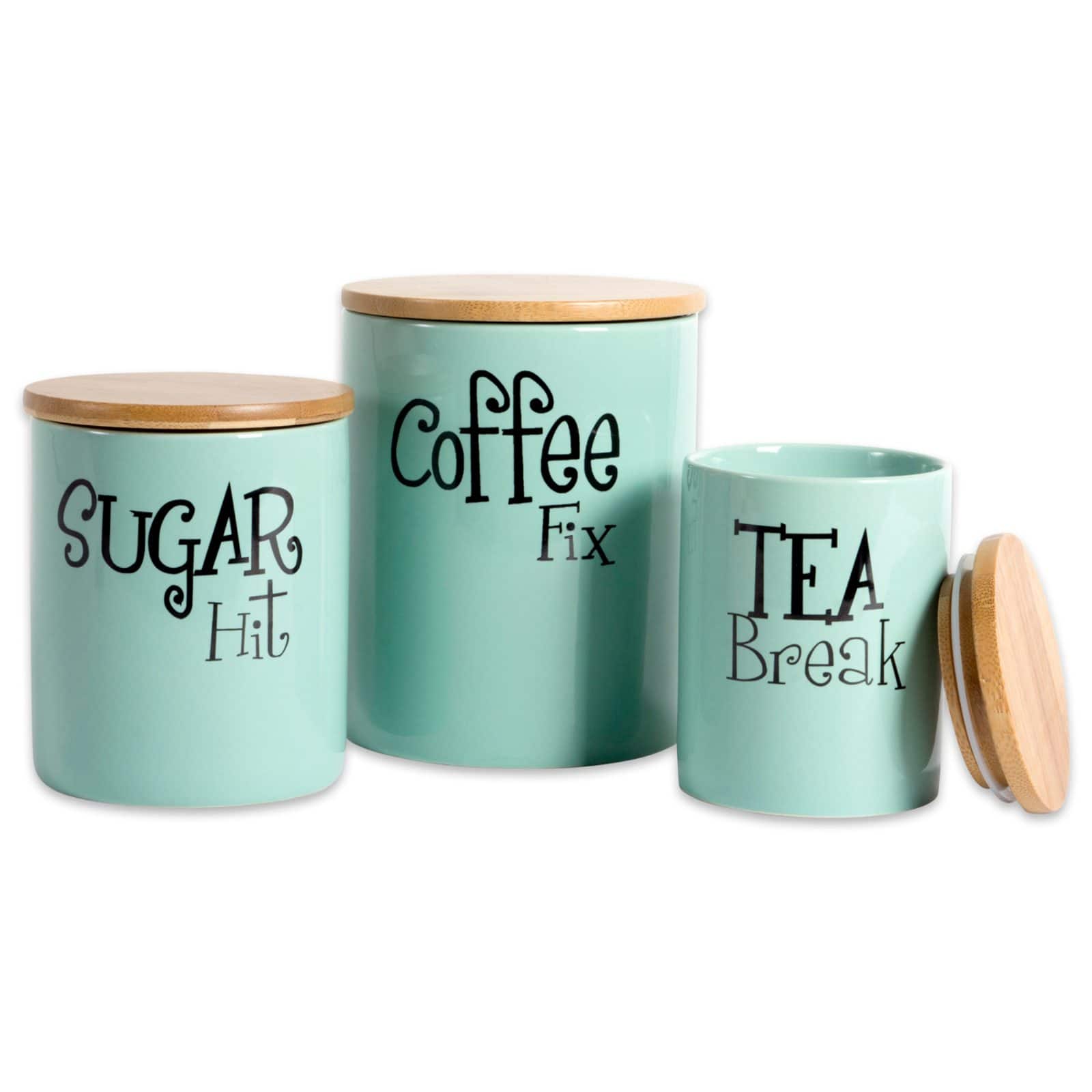 DII® Coffee, Sugar & Tea Ceramic Canister Set