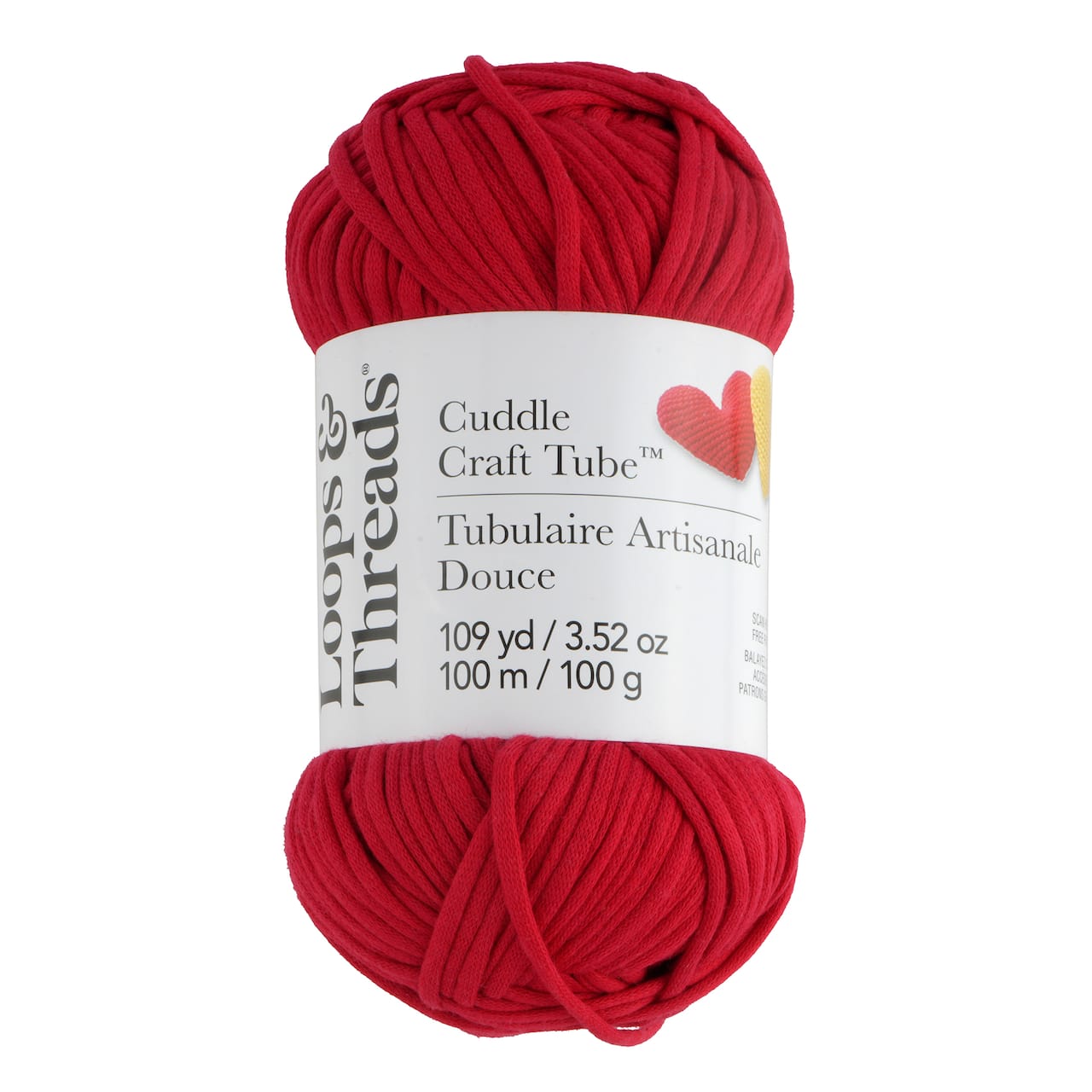 Cuddle Craft Tube™ Yarn by Loops & Threads®, Color: Ladybug Love | Michaels