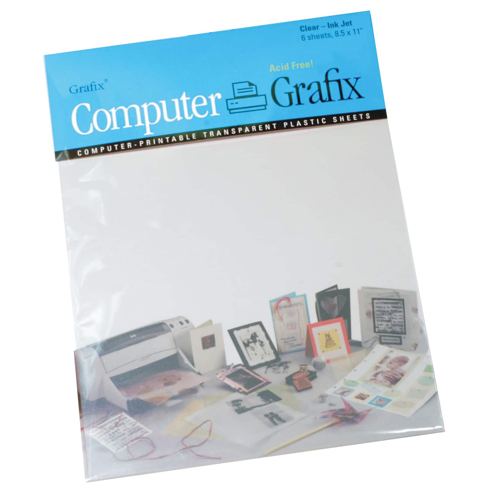 Buy Graphix Shrink Film, White, 8.5x11, 6ct Online at