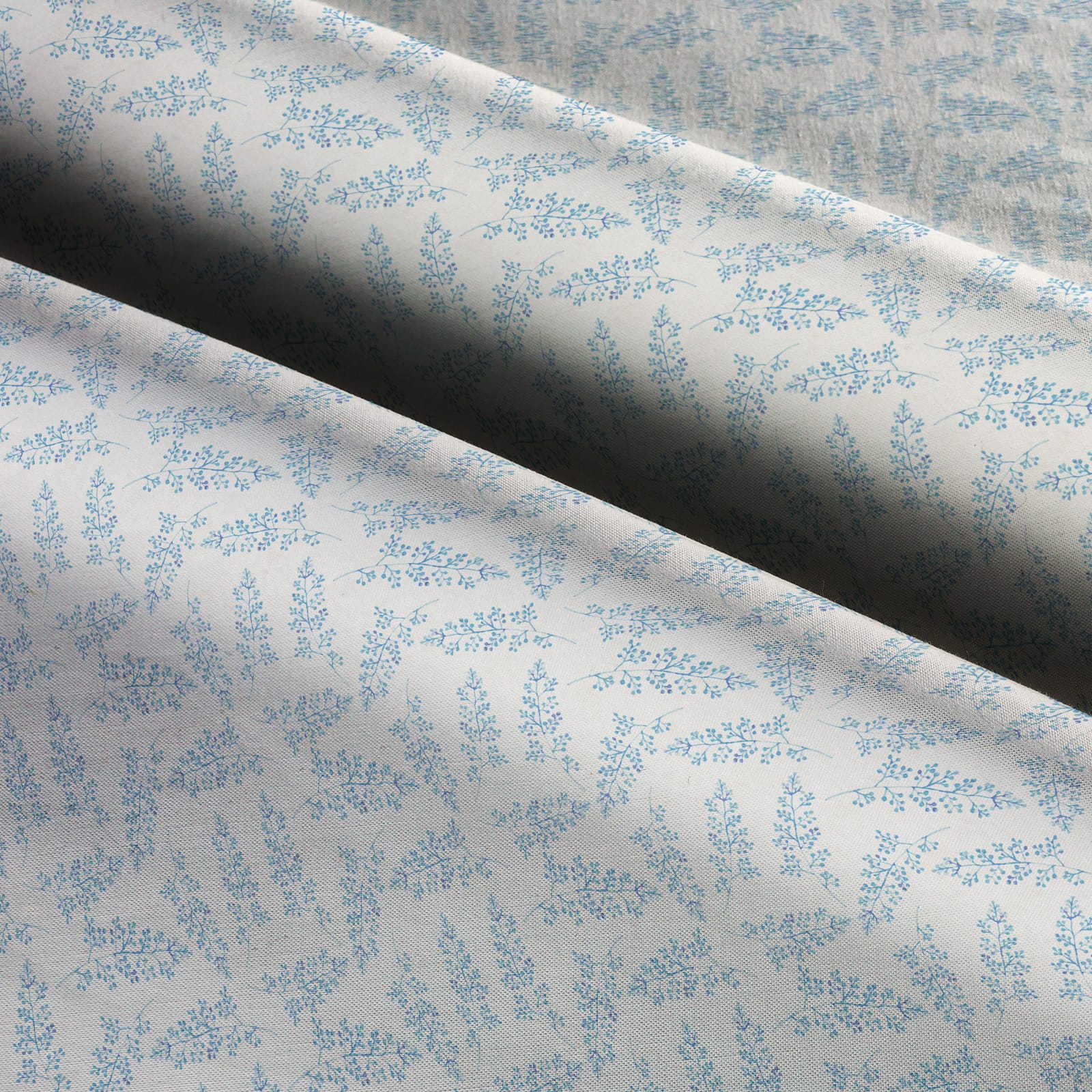 Suzanne Nicoll Blue Stem Floral Cotton Fabric